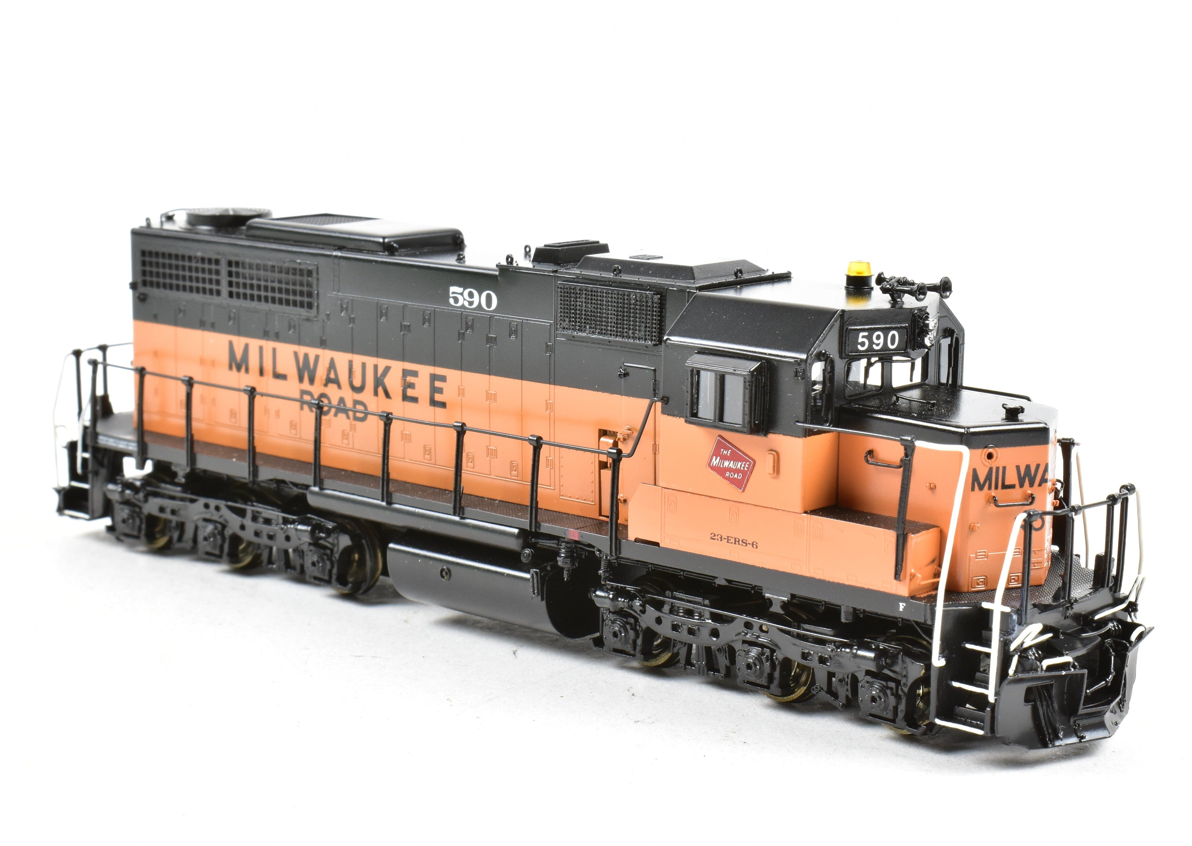 HO Scale Brass Locomotive - Overland Models, Inc. MILW - Milwaukee Road EMD SDL39 Factory Painted and Numbered 590