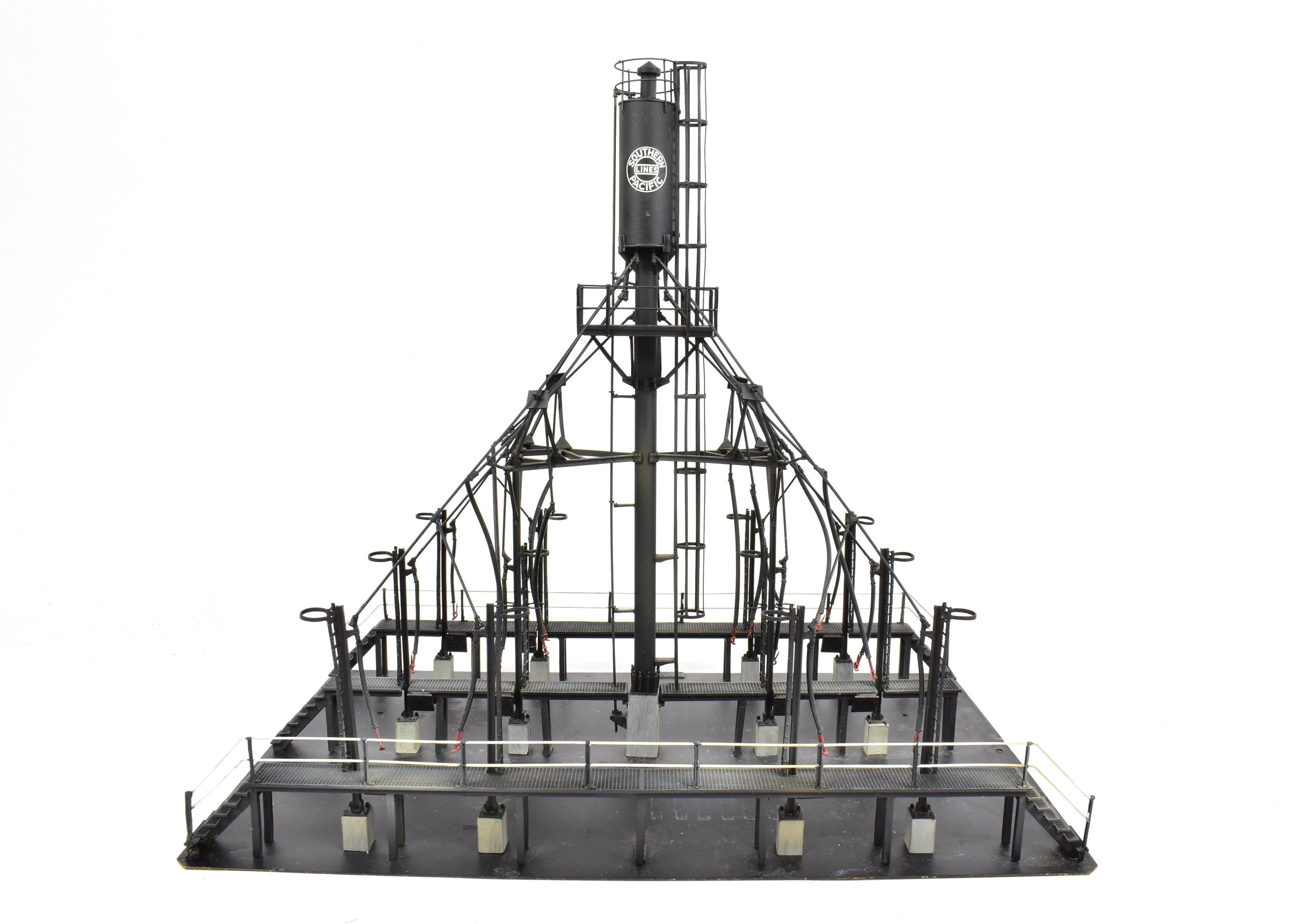 HO Scale Brass Sand Tower Model by Overland Models, Inc - Double 10 - Ton Sand Tower with Platforms for Southern Pacific and Various Railroads