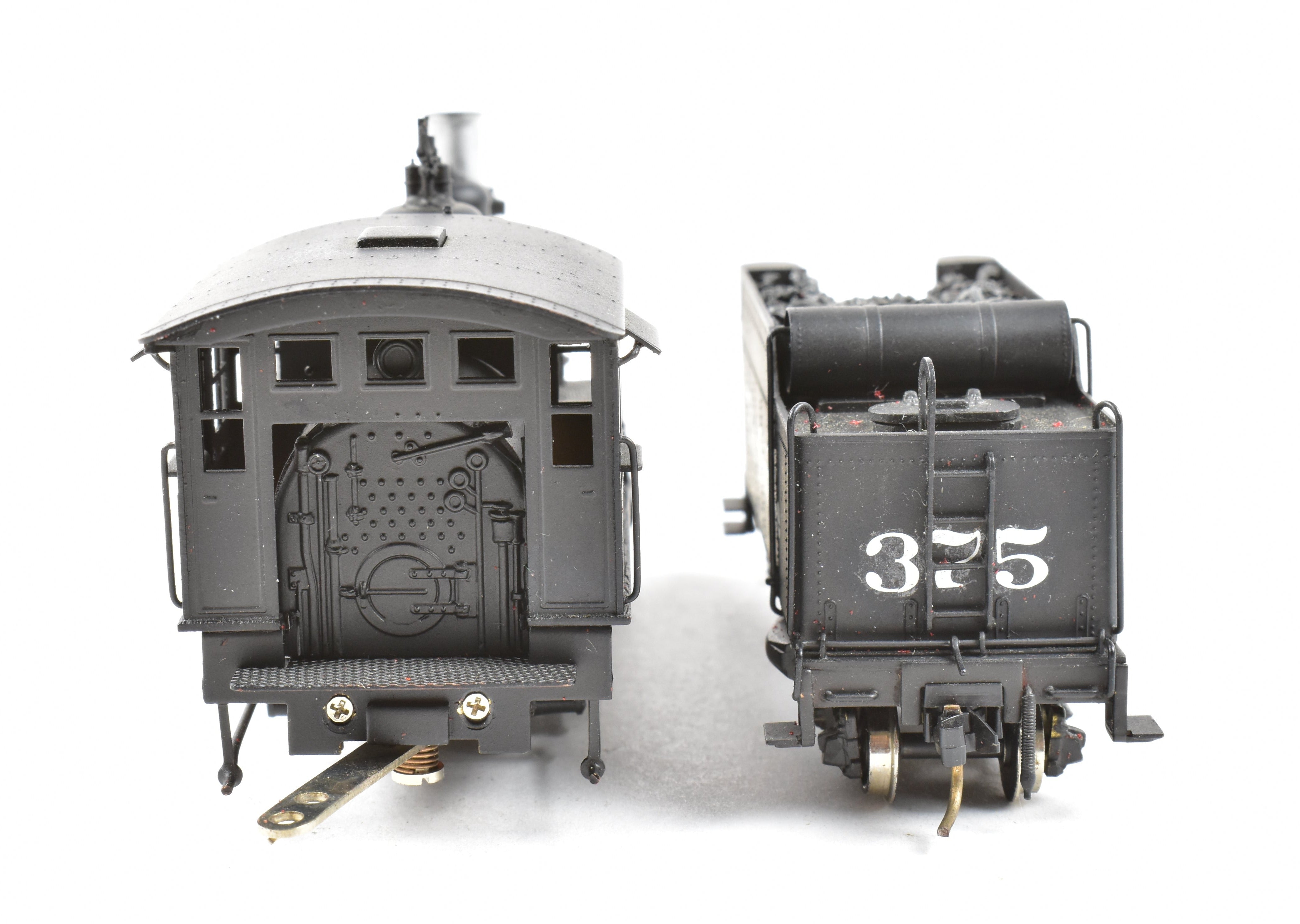 HOn3 Scale Brass Model Train - Westside Model Co. D&RGW (Denver & Rio Grande Western) C - 25 2 - 8 - 0 #375 with Custom Painted Finish