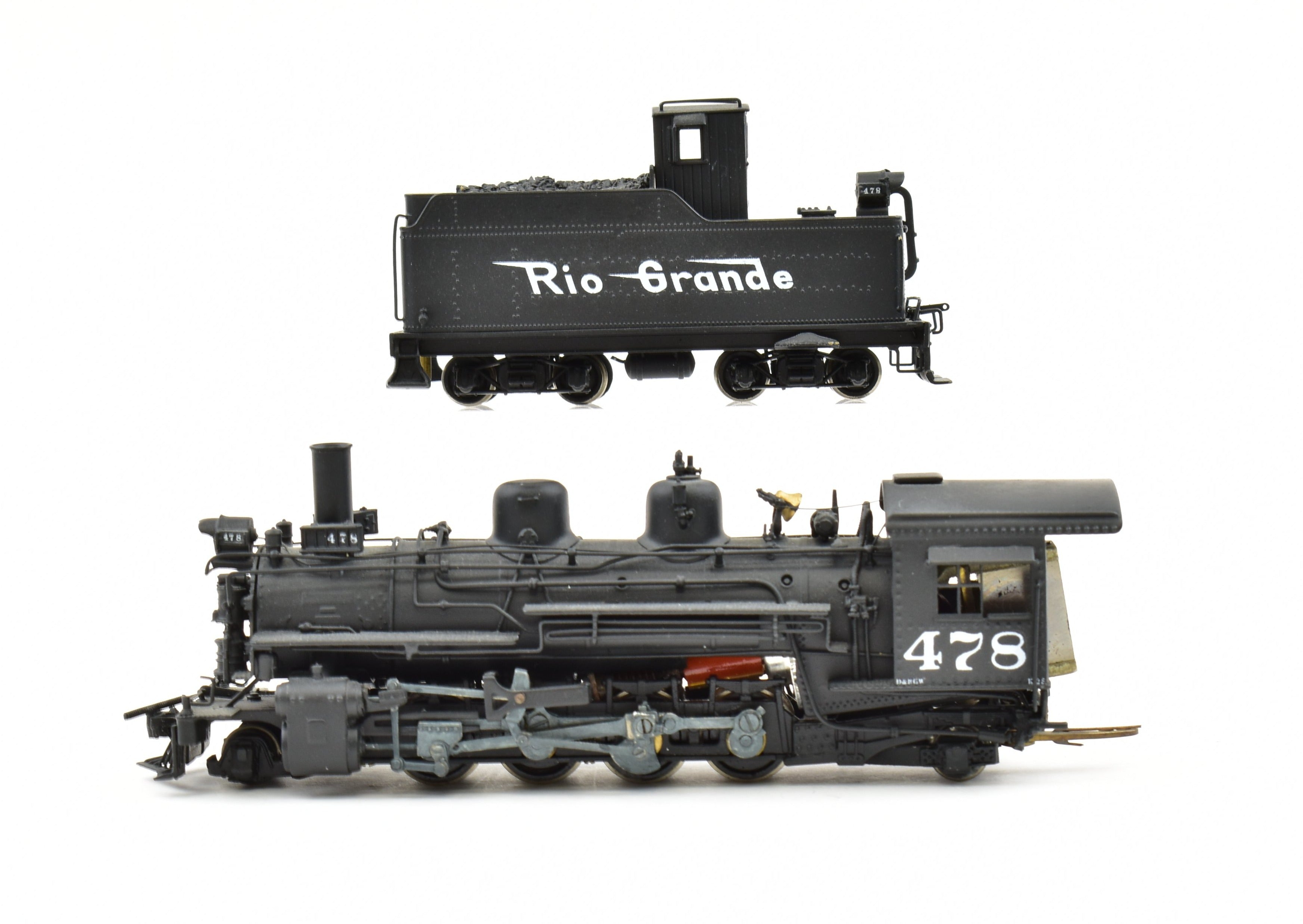 HOn3 Brass PFM - United D&RGW Denver & Rio Grande Western K - 28 2 - 8 - 2 Custom - Painted Locomotive #478
