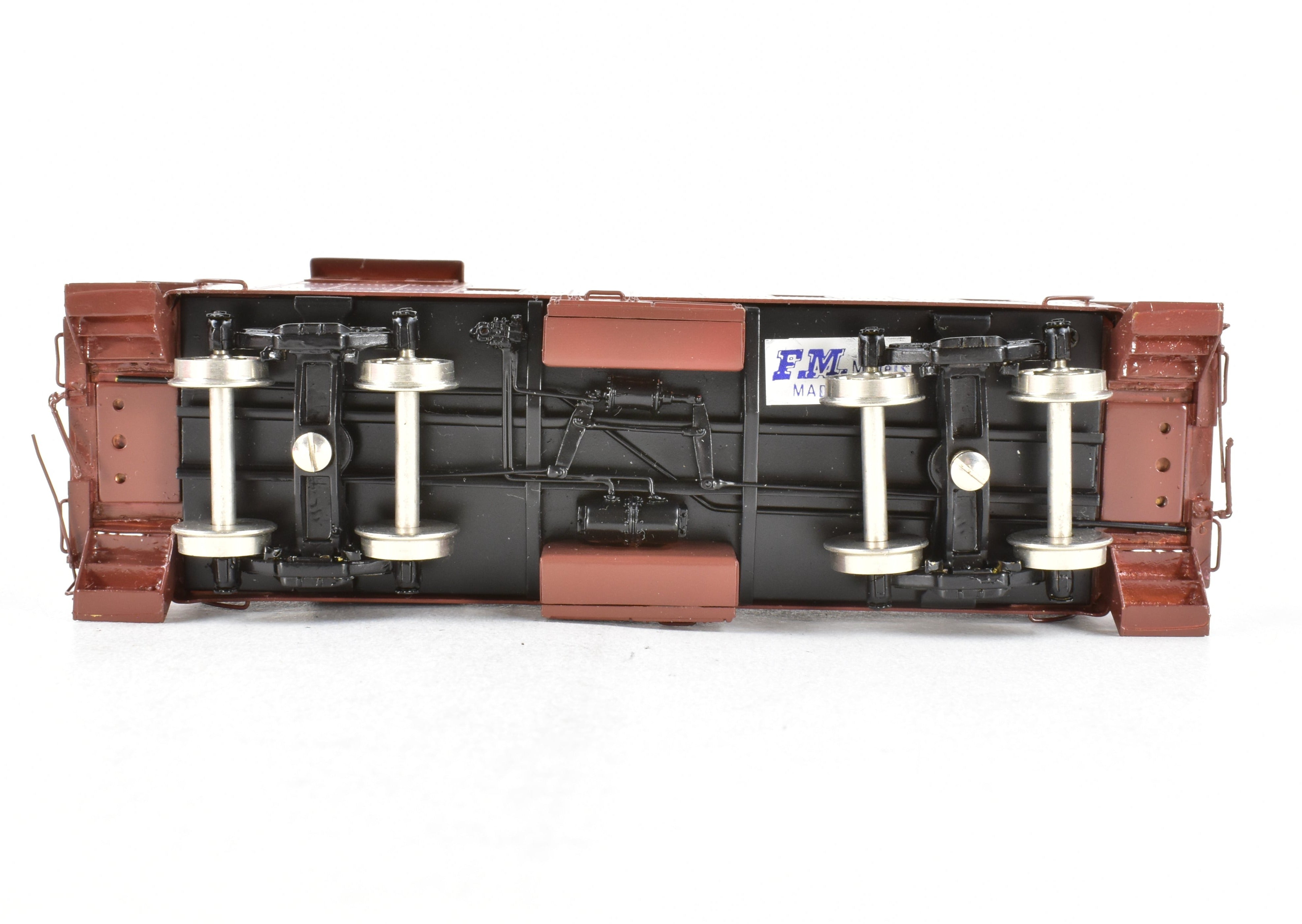 HO Brass ATSF - Santa Fe #2201 Class Flat Side Caboose by Key Imports, Original FP Version