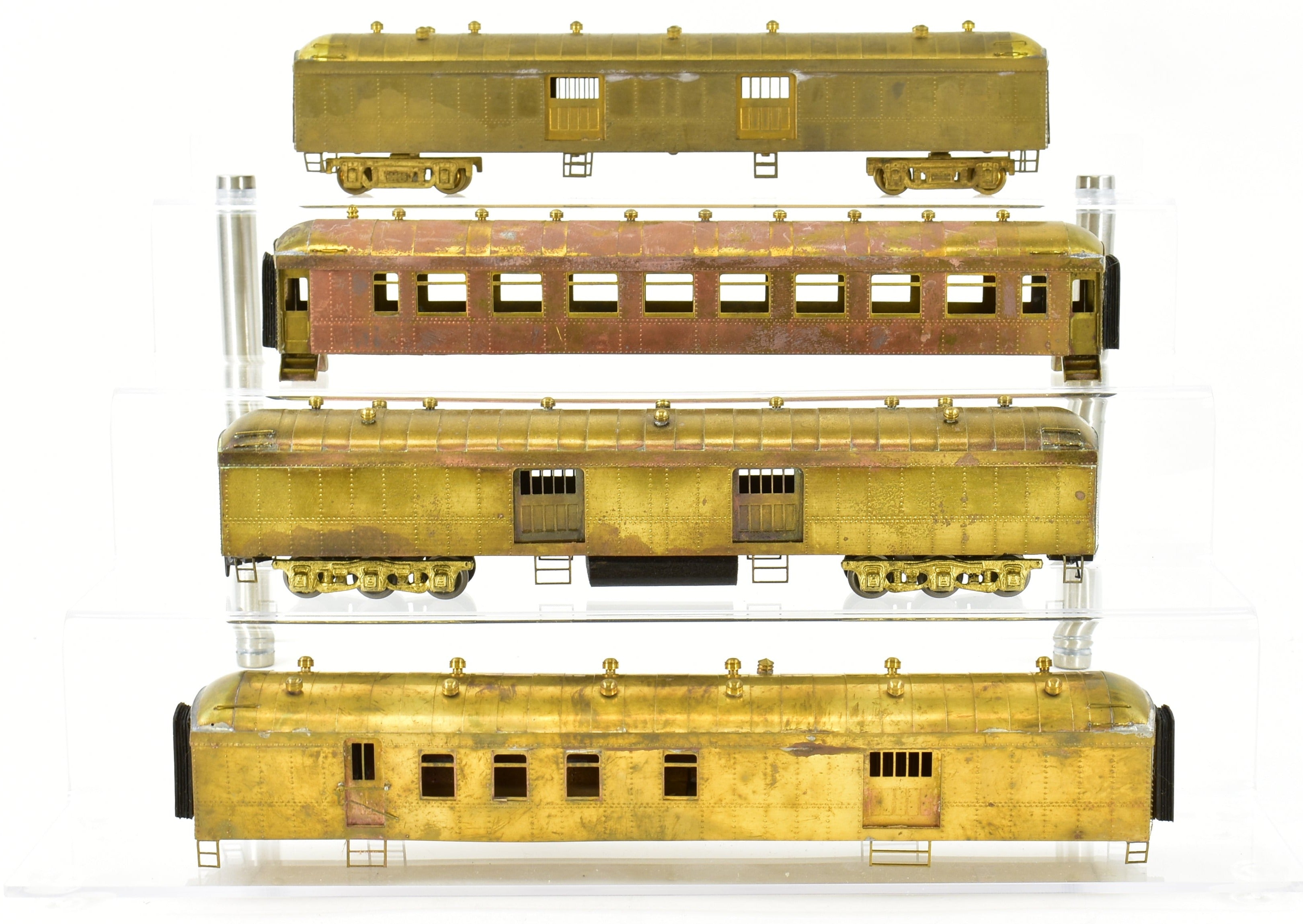 HO Scale Brass Model Train Ken Kidder SP - Southern Pacific/T&NO & Various Harriman 4-Car Set in As-Is Condition