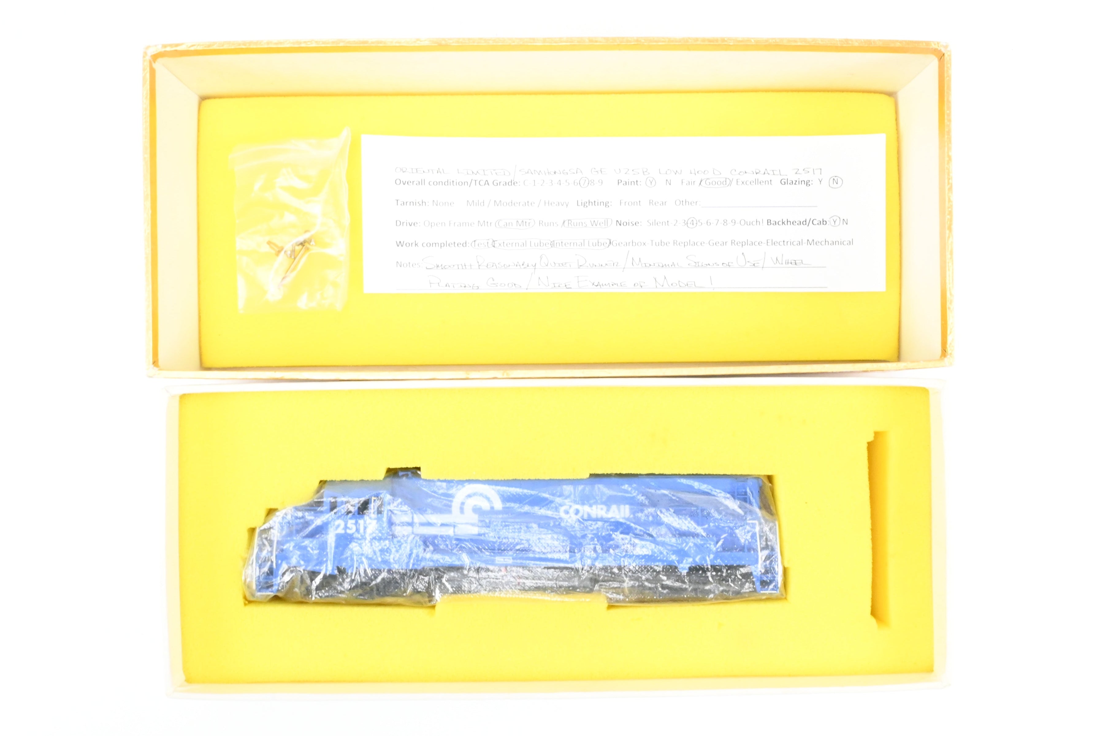 HO Brass Oriental Limited CR - Conrail GE U25B 2500 HP Low Hood Model CP No. 2517