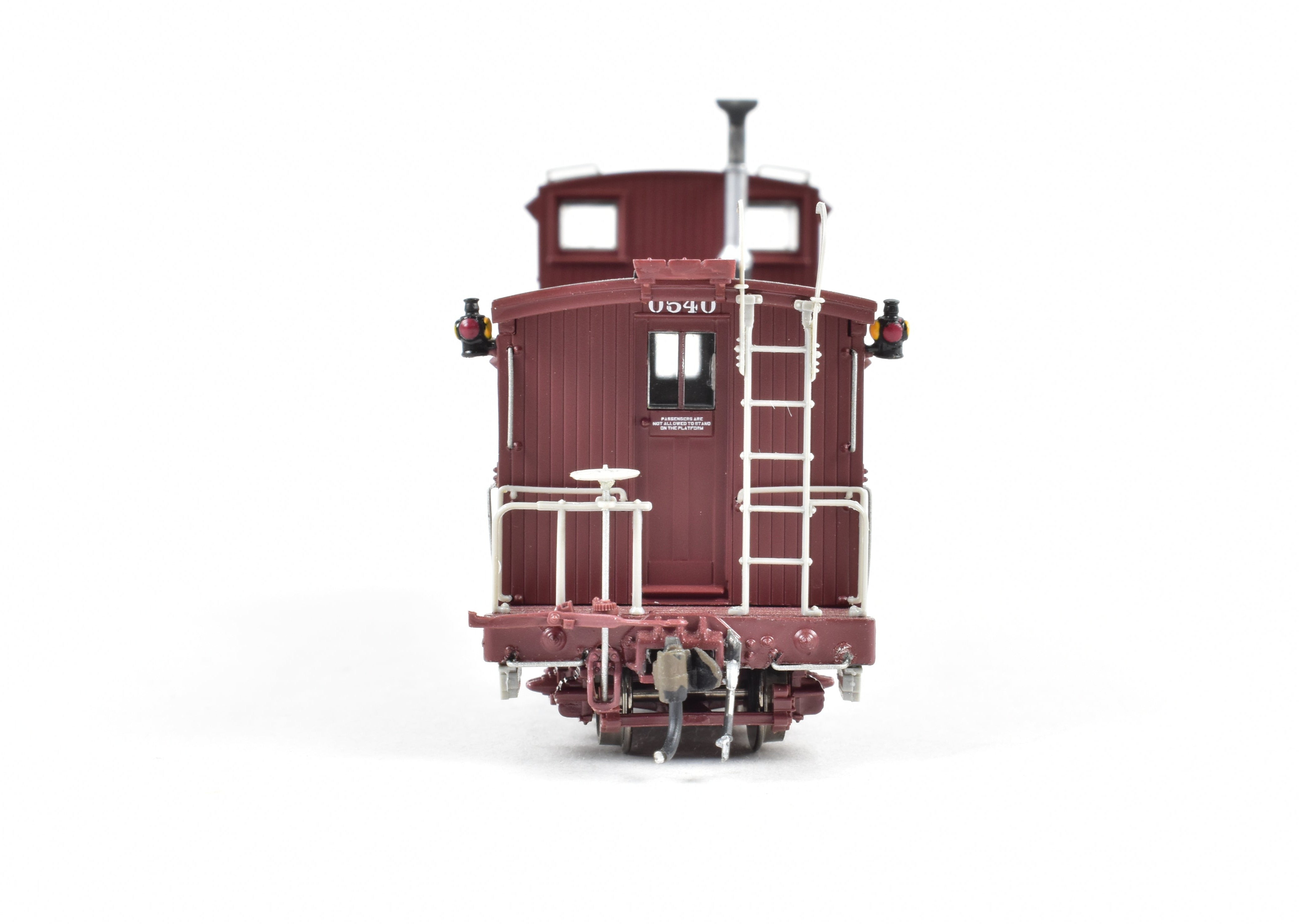 HOn3 Scale Plastic Model - Blackstone Models' Denver & Rio Grande Western Long Caboose, Factory Painted in Rio Grande Flying Herald, No. 0540