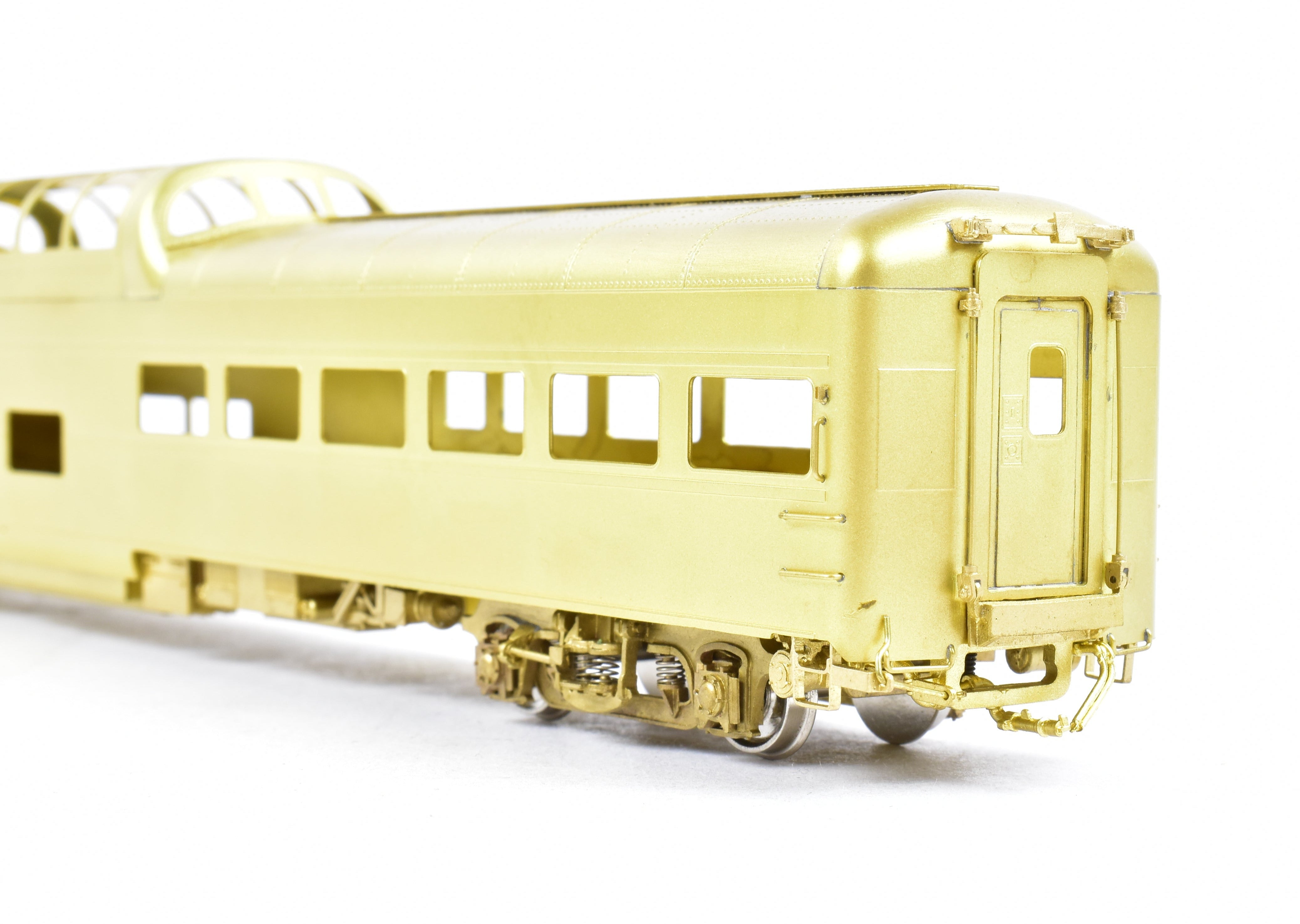 HO Scale Brass Model Train - Wasatch Model Co. Union Pacific 9000 Series Dome Lounge Observation Car Modified for Mid - Train Service