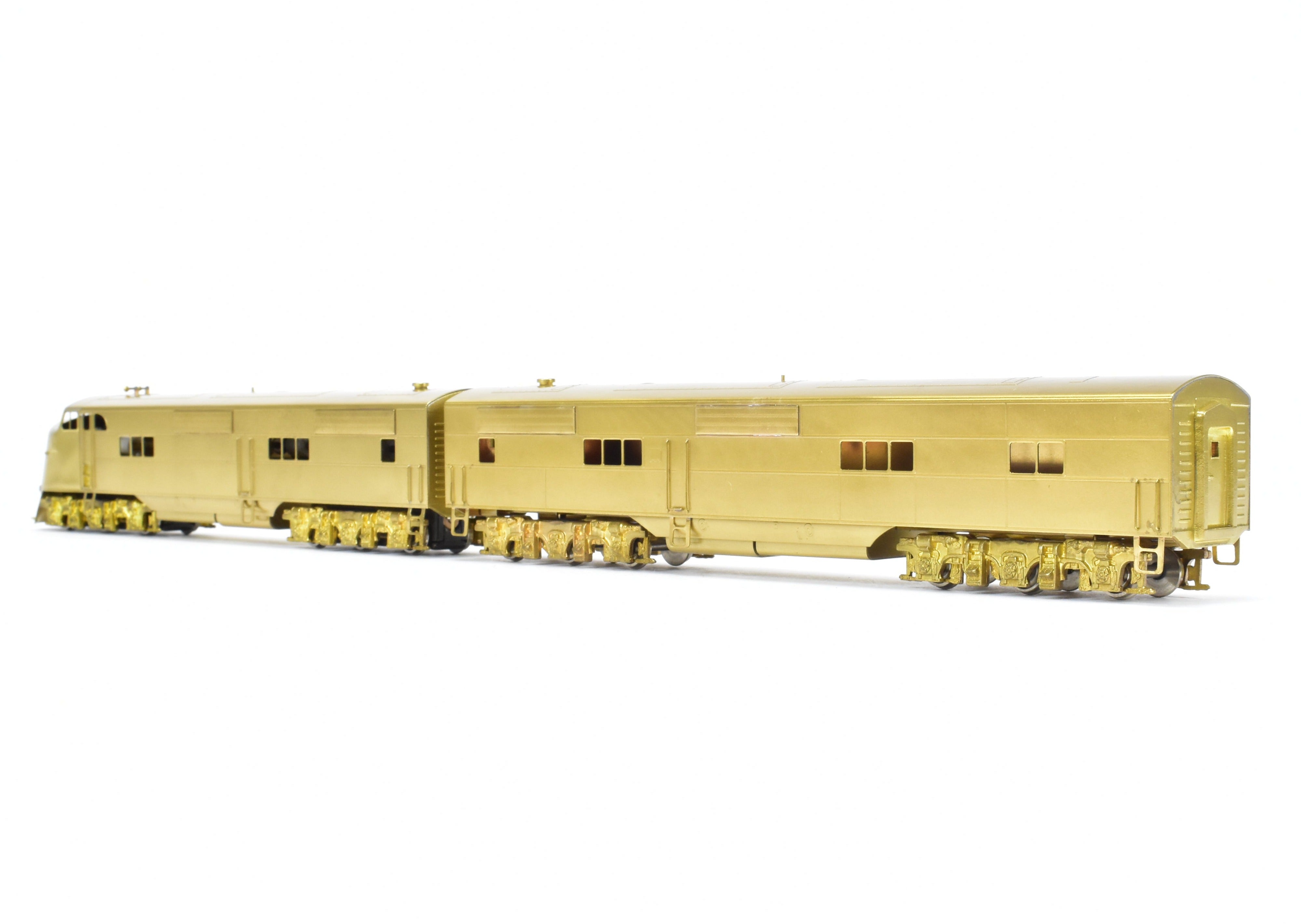 HO Scale Brass Hallmark Models Collection of Various Roads EMD E1 A/B Set with Powered A Unit and Unpowered B Unit