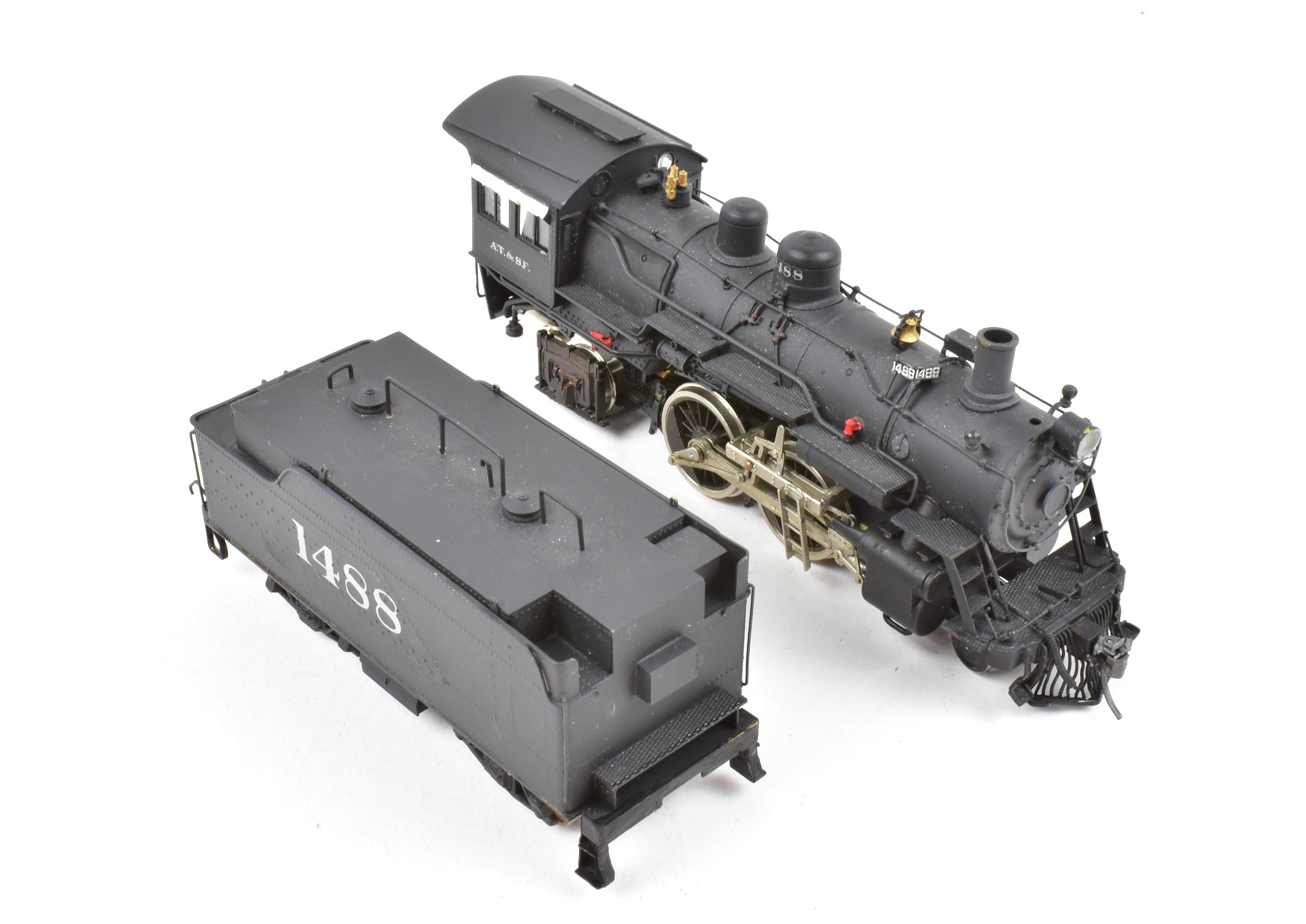 HO Scale Brass Balboa ATSF - Santa Fe 1480 Class 4-4-2 Atlantic Steam Locomotive Model with CP #1488