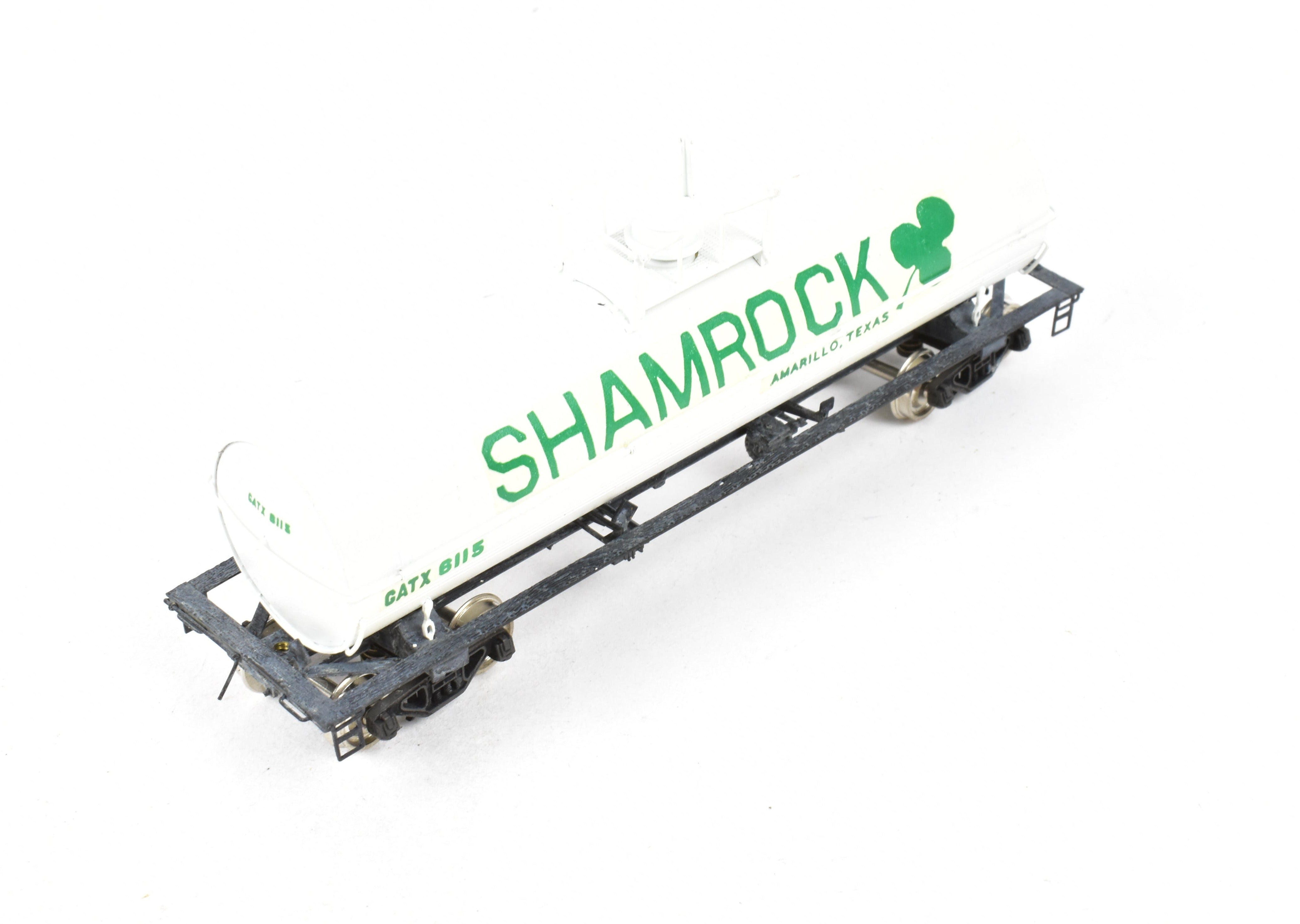 HO Scale Brass Precision Scale Co. 11,141 Gallon White Shamrock Painted Tank Car