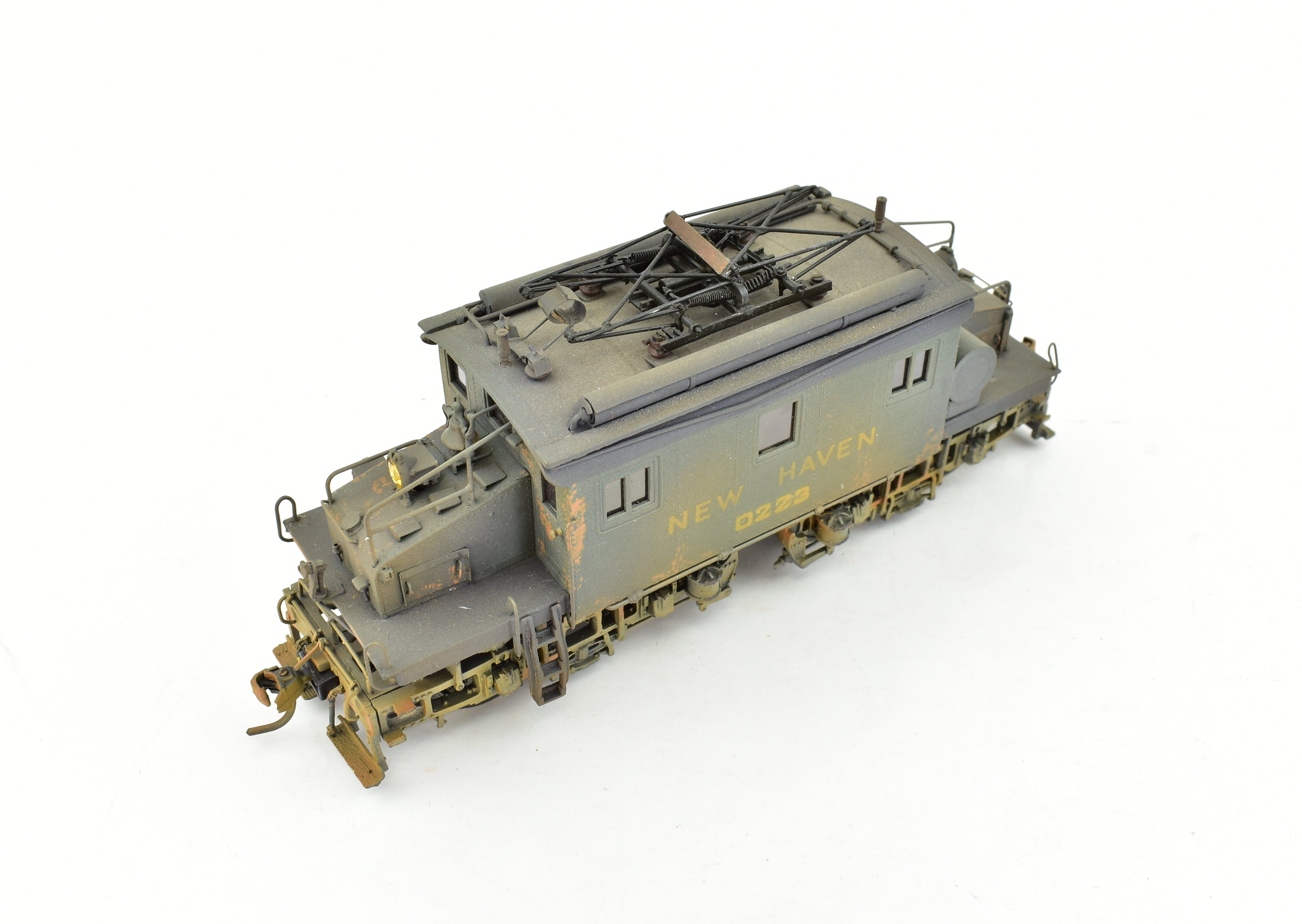 HO Scale Brass OMI - Overland Models Inc. New Haven EY - 2 Electric Switcher Model Locomotive Custom Painted with Unique Weathering 0223