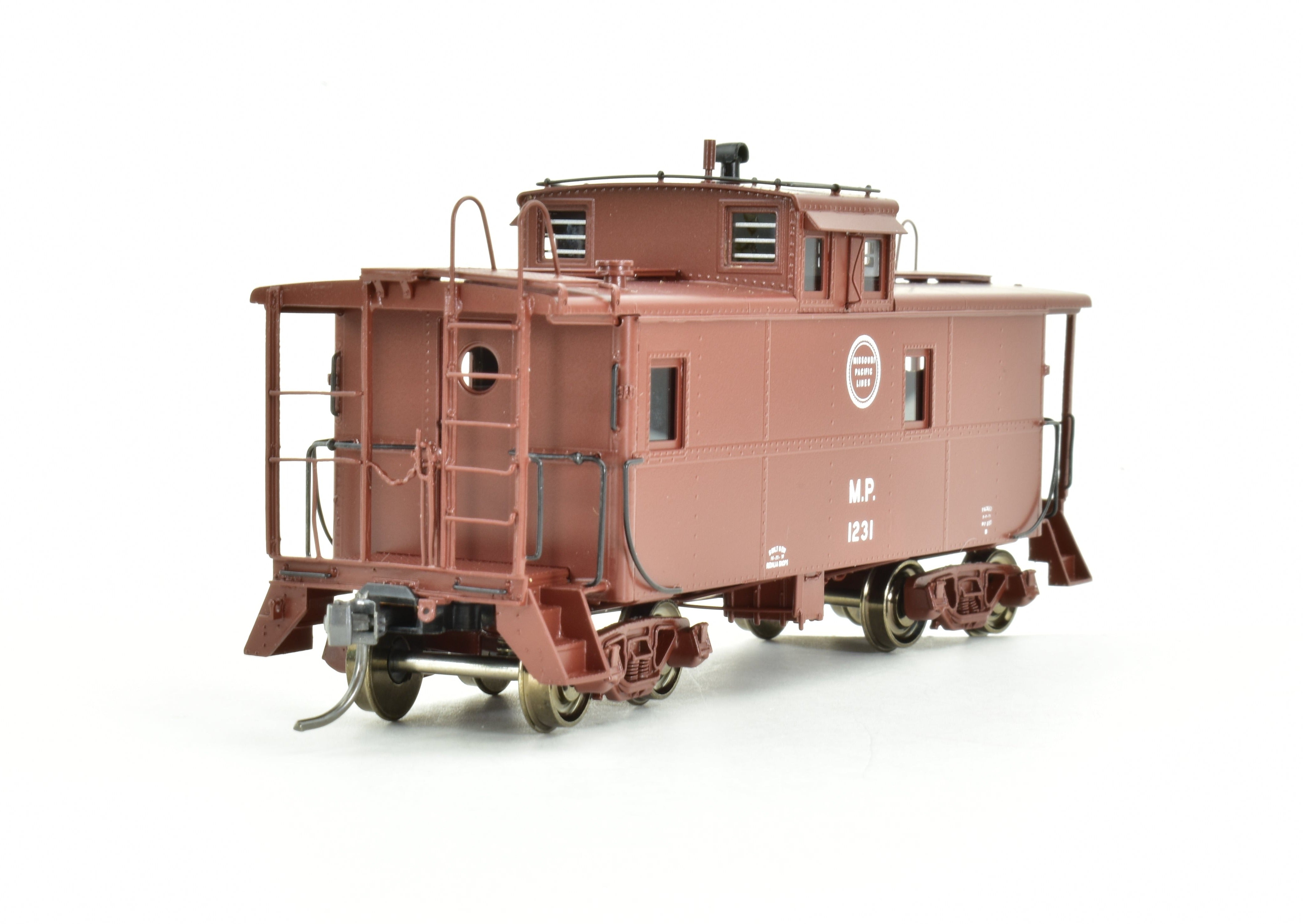 HO Scale Brass Missouri Pacific Steel Caboose Magor Copy As Built in 1951 by Overland Models, Inc. - OMI Brand