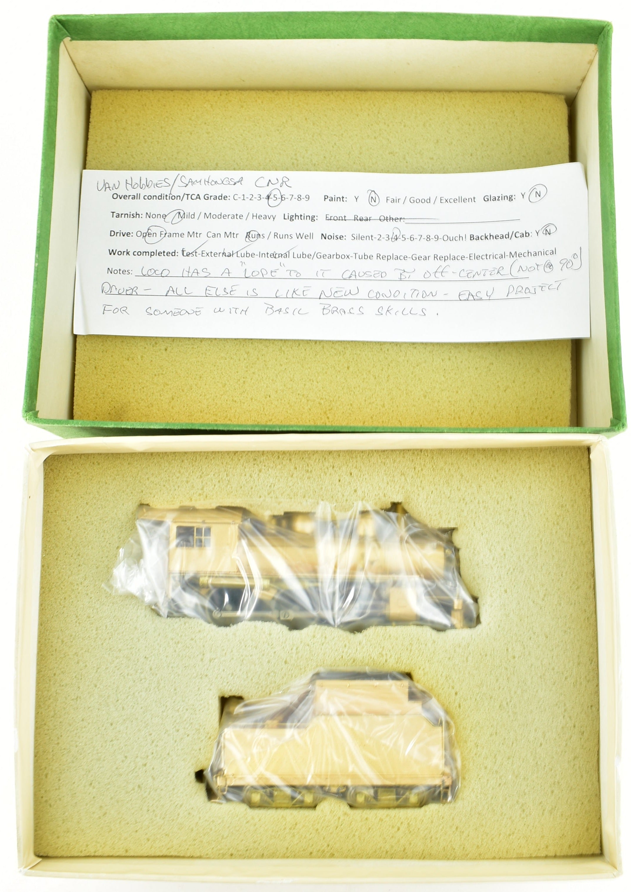 HO Brass Van Hobbies Canadian National Railway 2-6-0 E-10 Mogul Model - As Is