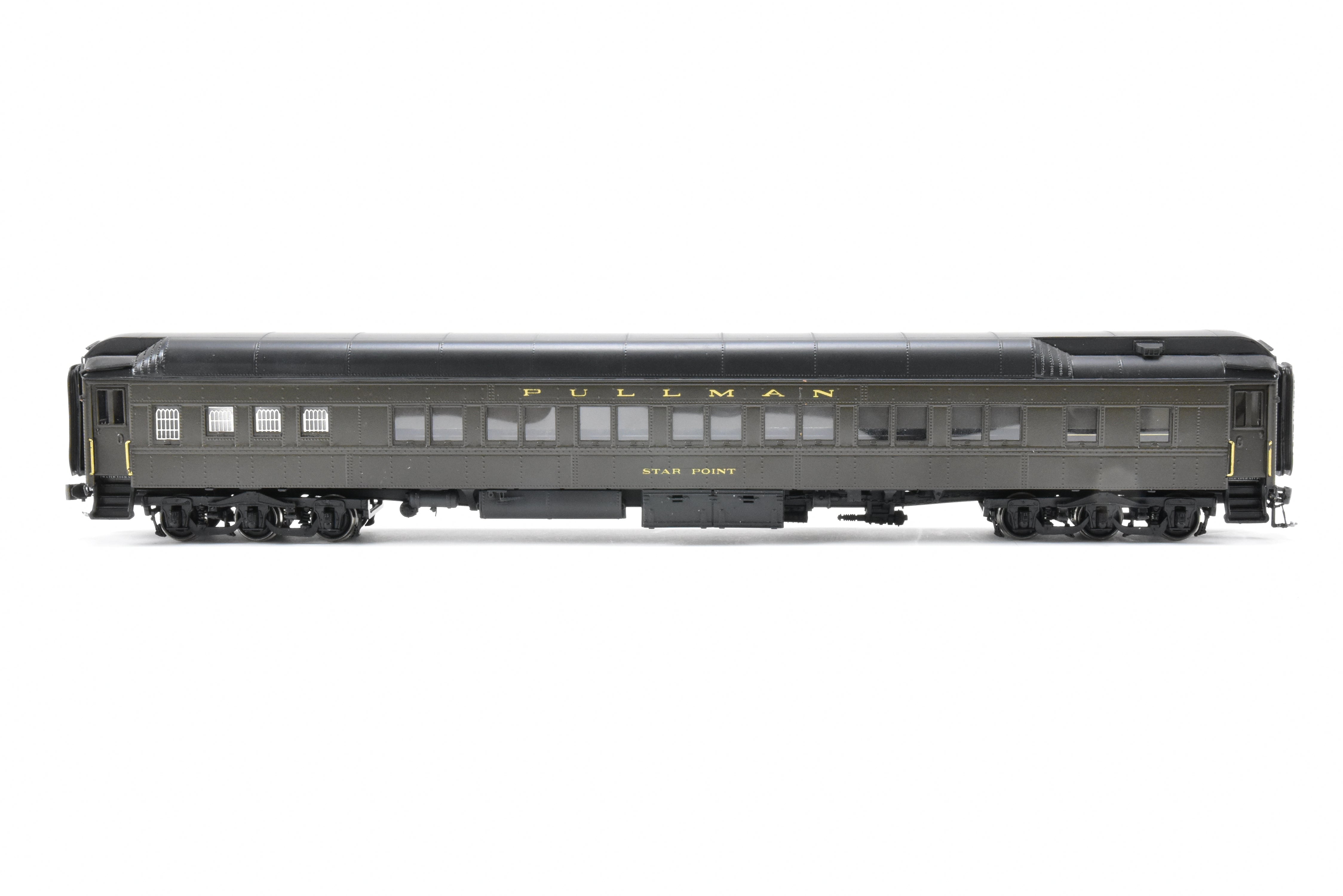 HO Brass PSC Precision Pullman 80' Sleeper Tourist Car Plan 3958A, Star Point Lettered