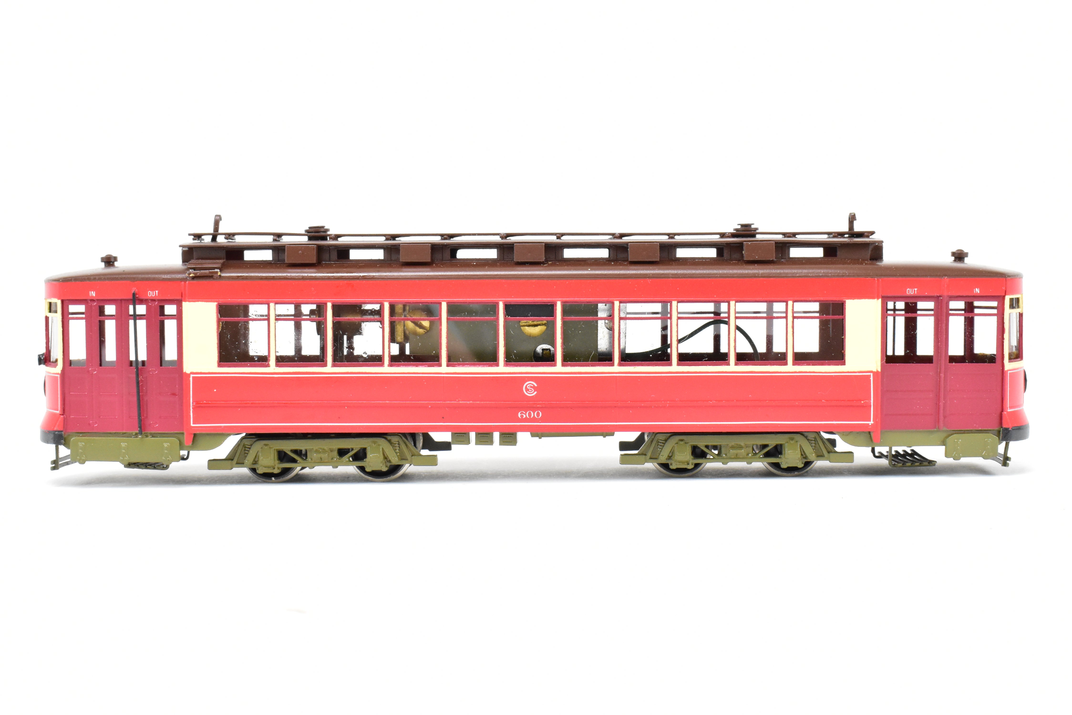 HO Scale Brass Fairfield 343 CSL Chicago Surface Lines Custom Painted Pullman Car No. 600 in REBOXX