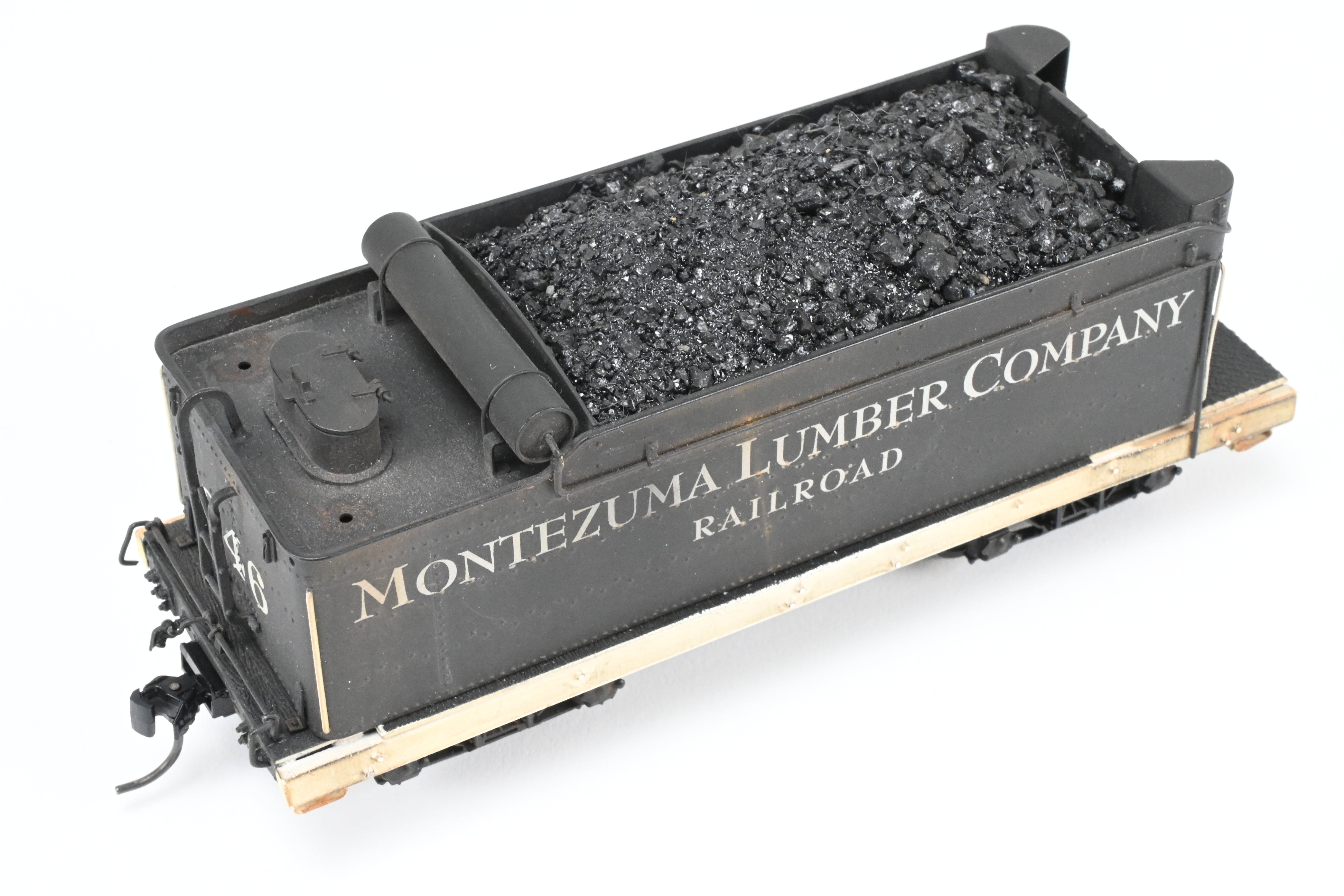 On3 Scale Brass Model Train - Balboa Scale Models' Exclusive Custom Denver & Rio Grande C-19 2-8-0 CP Locomotive with Correct Tender for Montezuma Lumber Co. #346, Featuring Added Details and SoundTraxx Tsunami DCC/Sound System