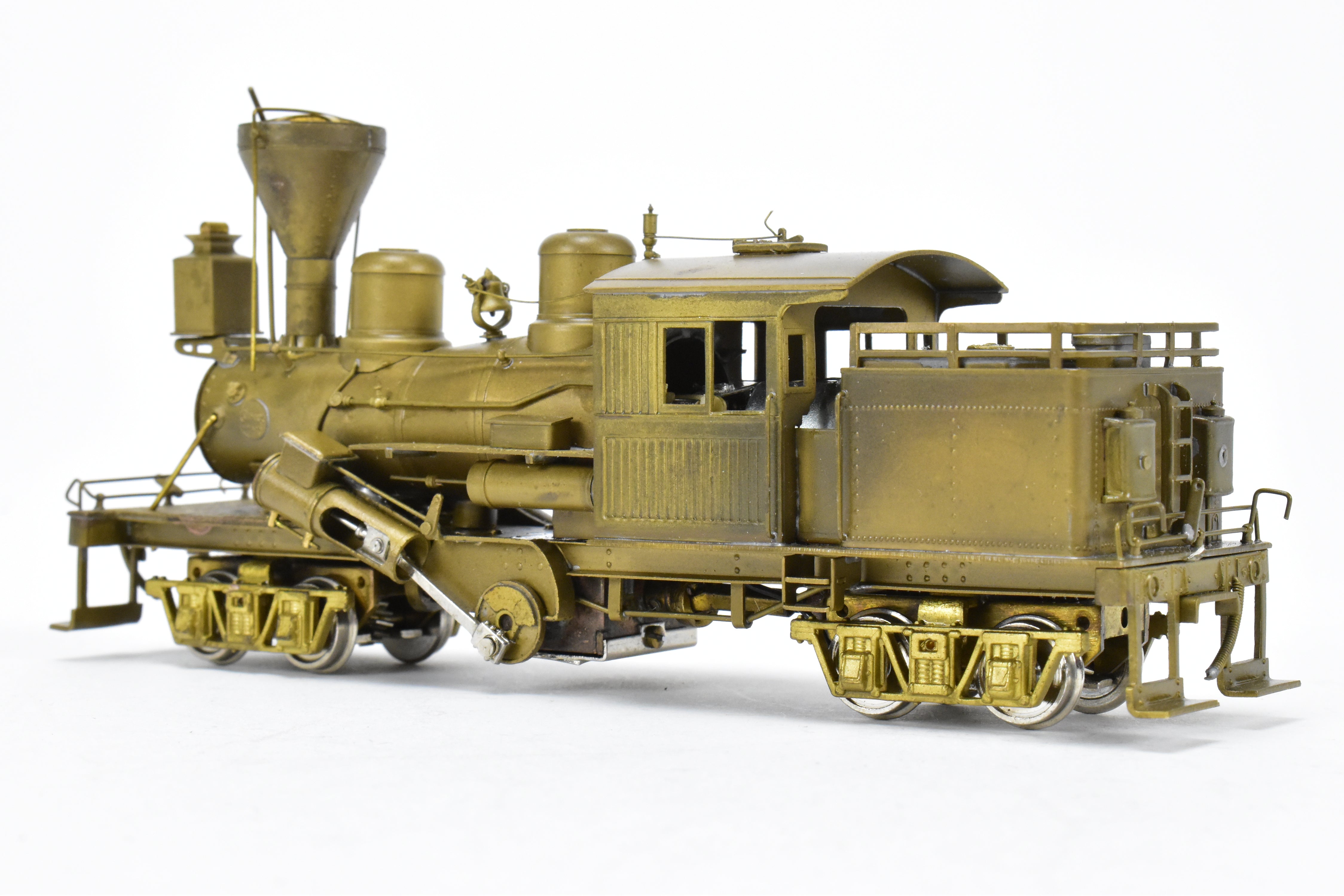 HO Scale Brass PFM - United 2-Truck Logging Climax Geared Locomotive Model for Railroad Enthusiasts