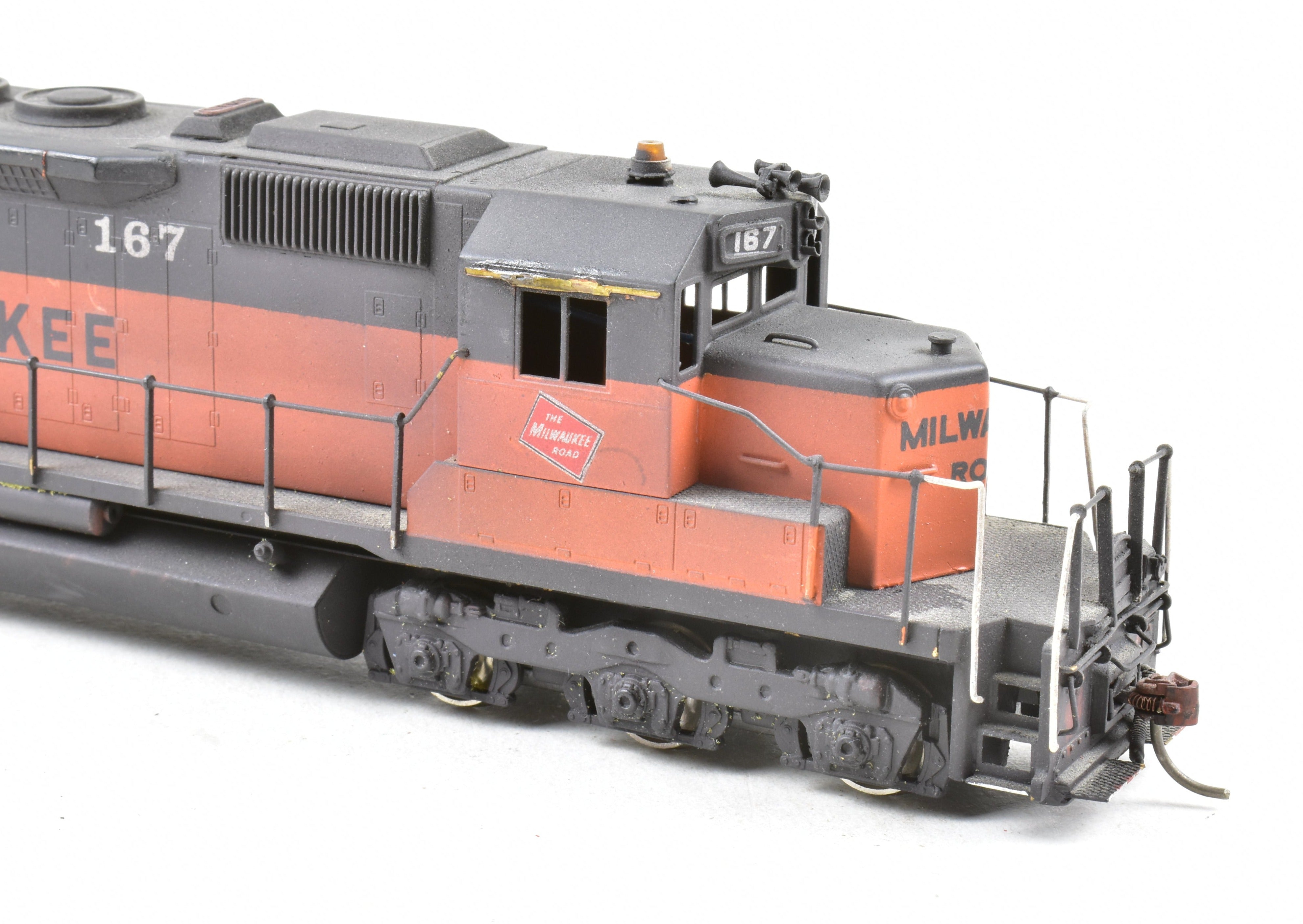 Custom Painted HO Brass Alco MILW - Milwaukee Road EMD SD40 Diesel No. 167