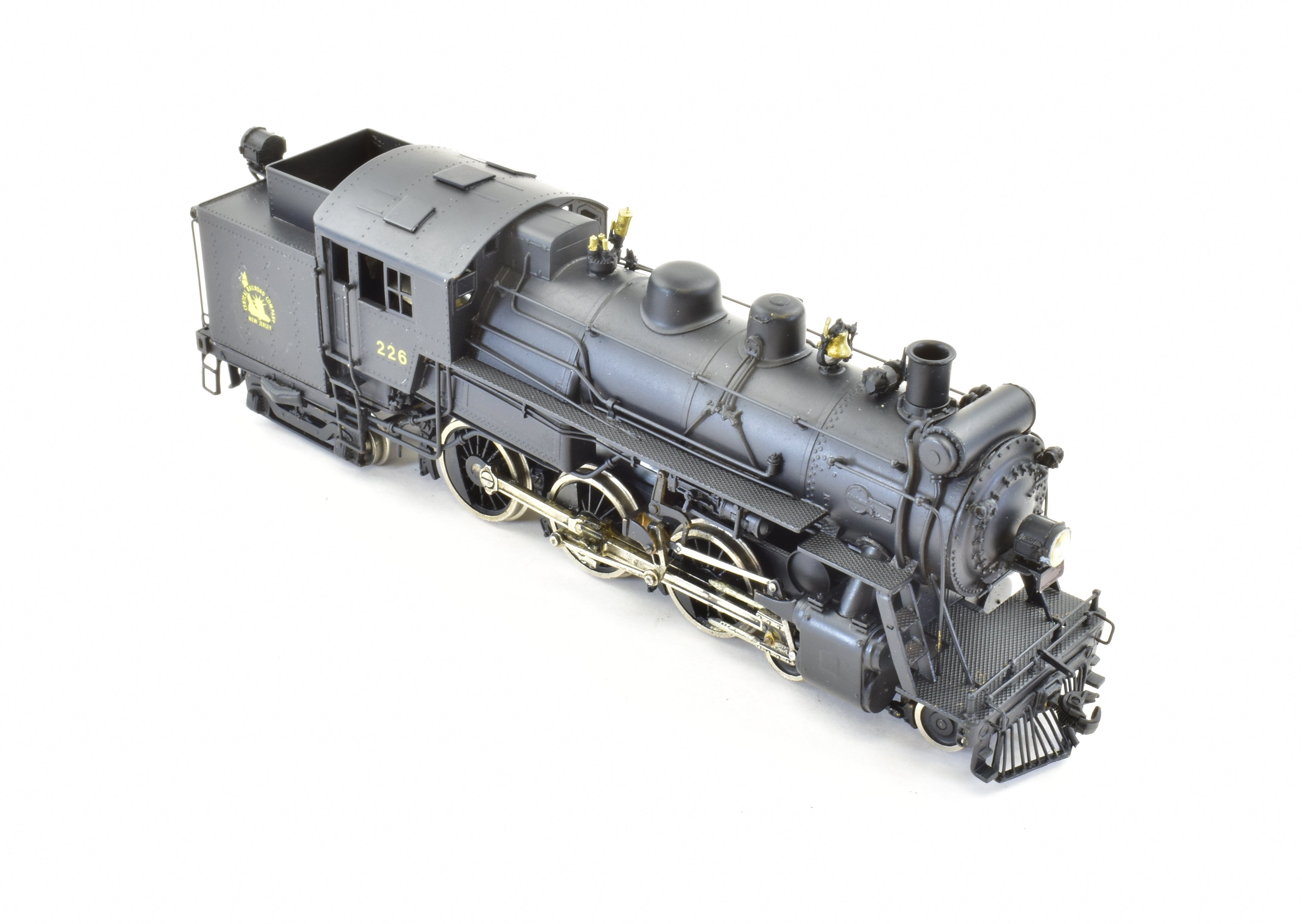 HO Scale Brass Model Train PFM - United CNJ - Central Railroad Of New Jersey 4-6-4T H-1S Custom Painted Locomotive