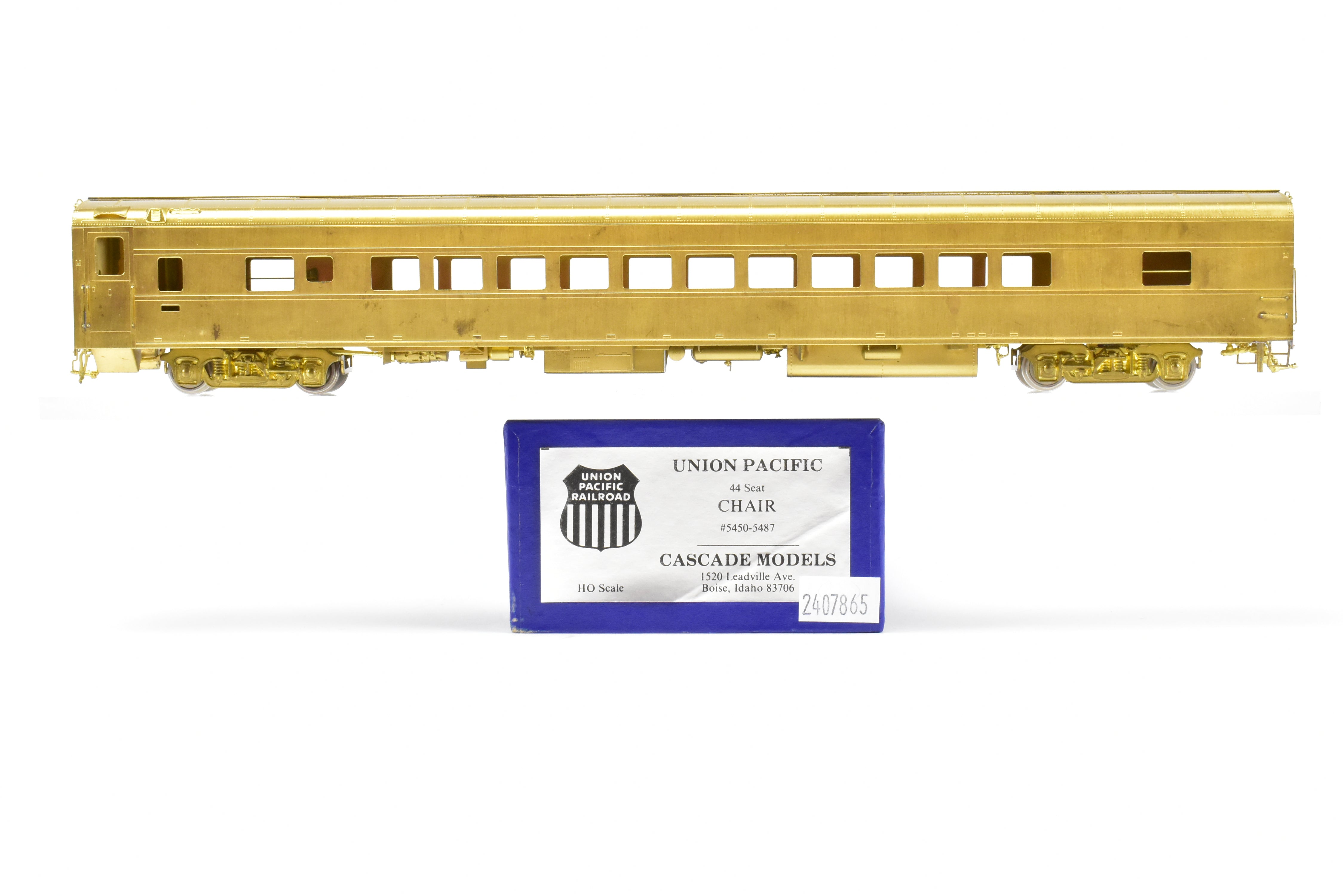 HO Scale Brass UP - Union Pacific 1953 44 - Seat ACF Chair Car #5450 - 5487