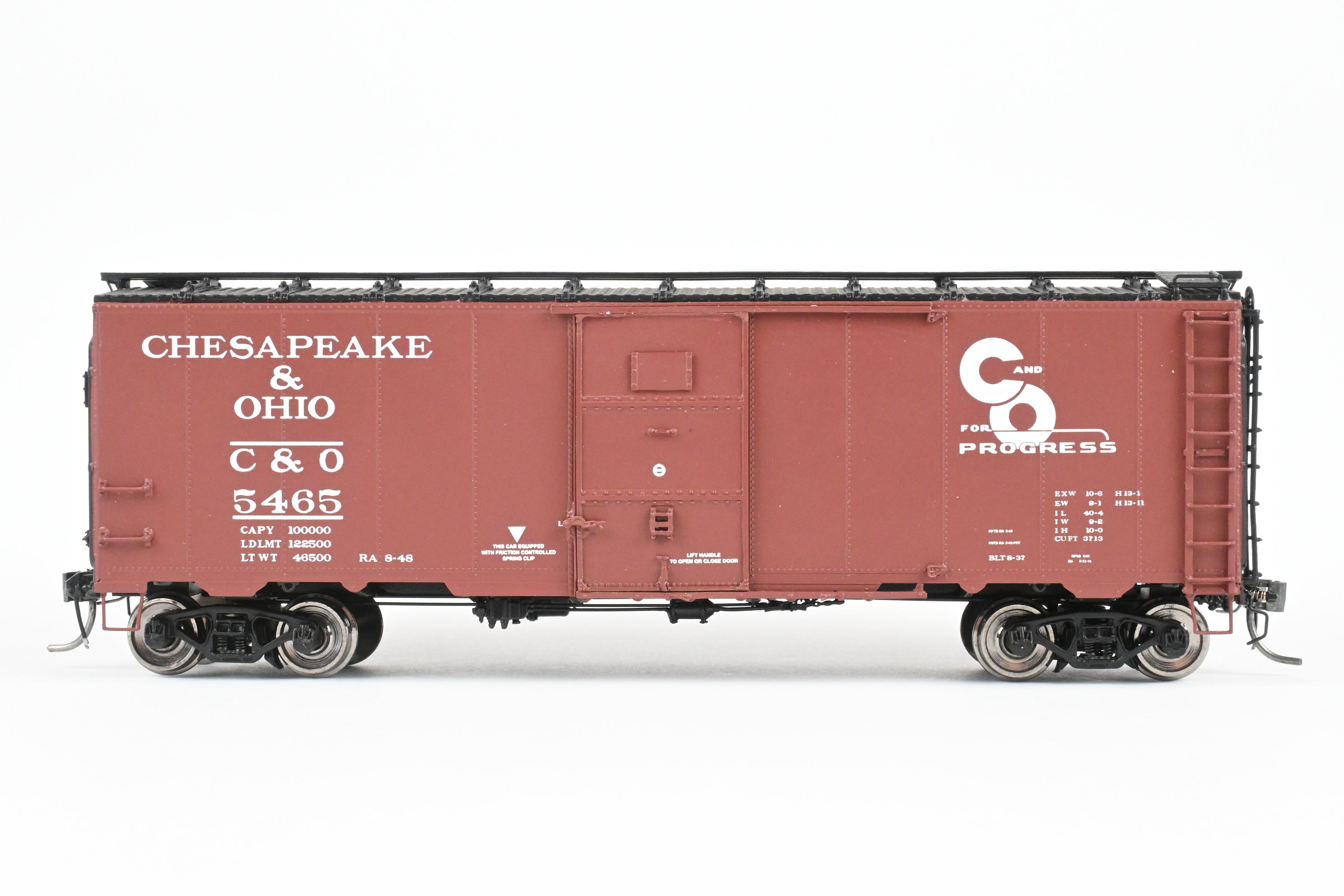 1937 American Scale Models C&O Chesapeake & Ohio Art Deco Boxcar No. 5465