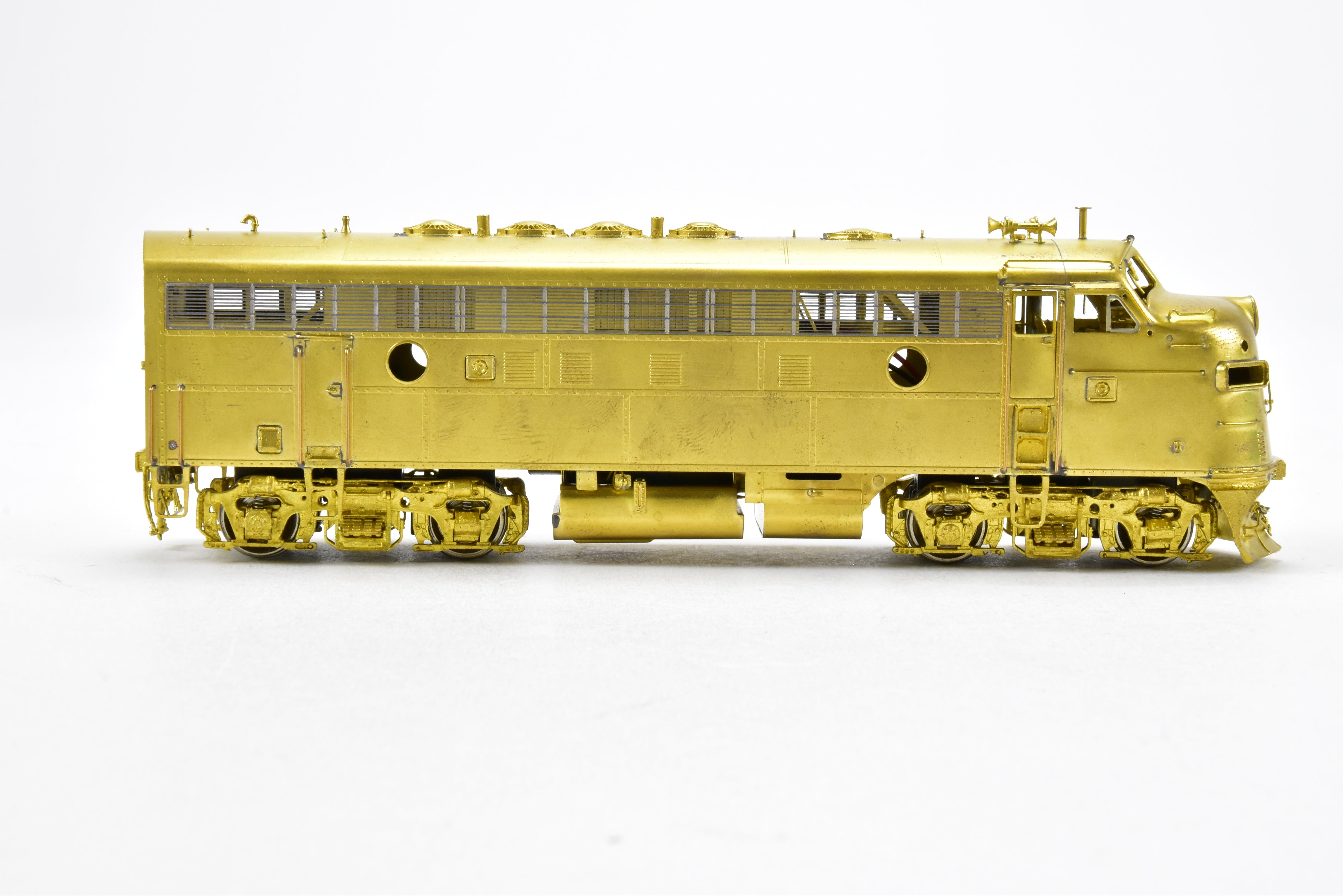 HO Scale Brass Model Train - Overland Models Inc. (OMI) Western Pacific EMD F7A Locomotives Nos. 913, 921 with Snowplow Pilot from the 1970 Era