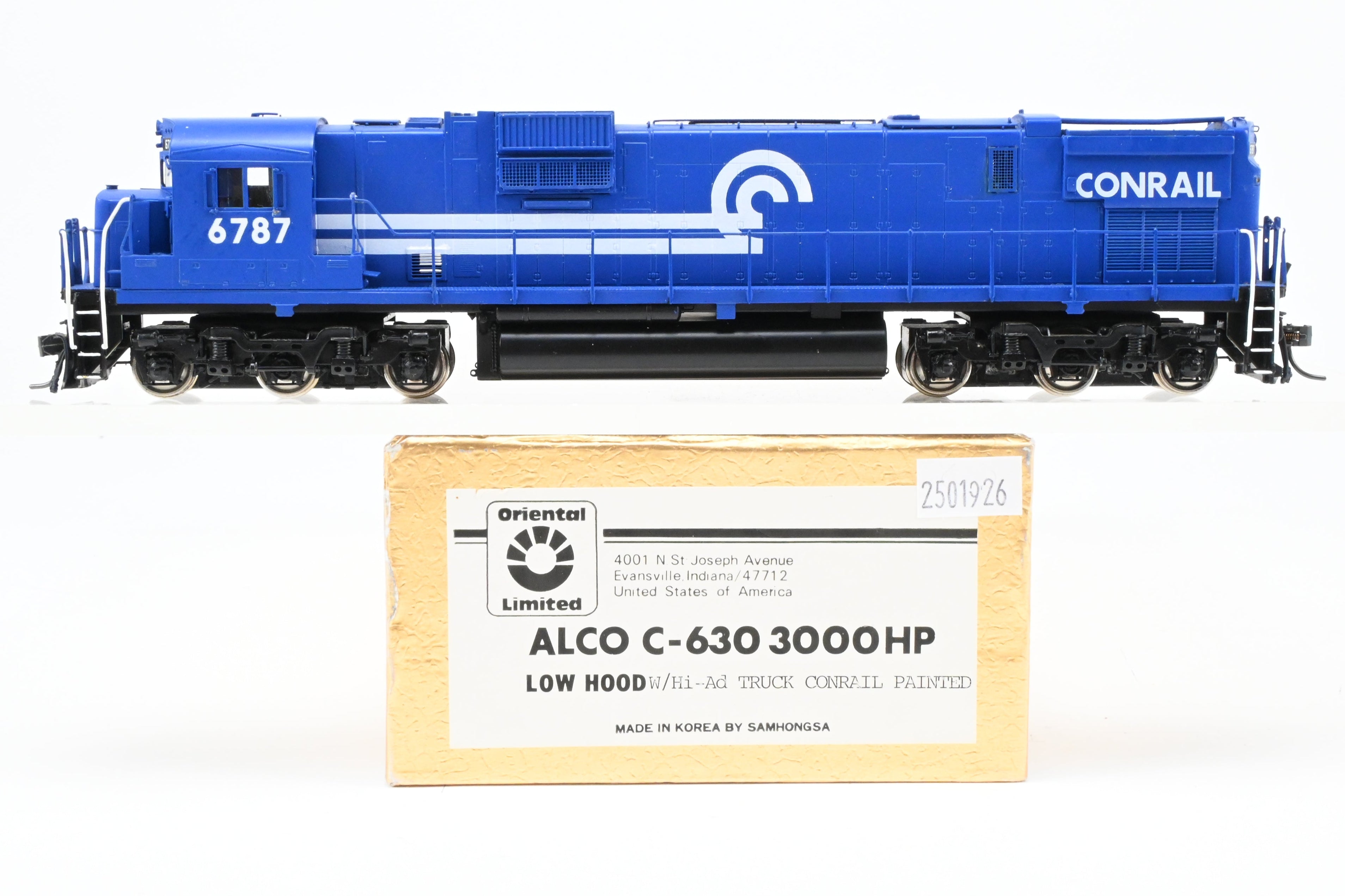 HO Brass Oriental Limited CR - Conrail Alco C - 630 3000HP Low - Hood Fine Diesel Model