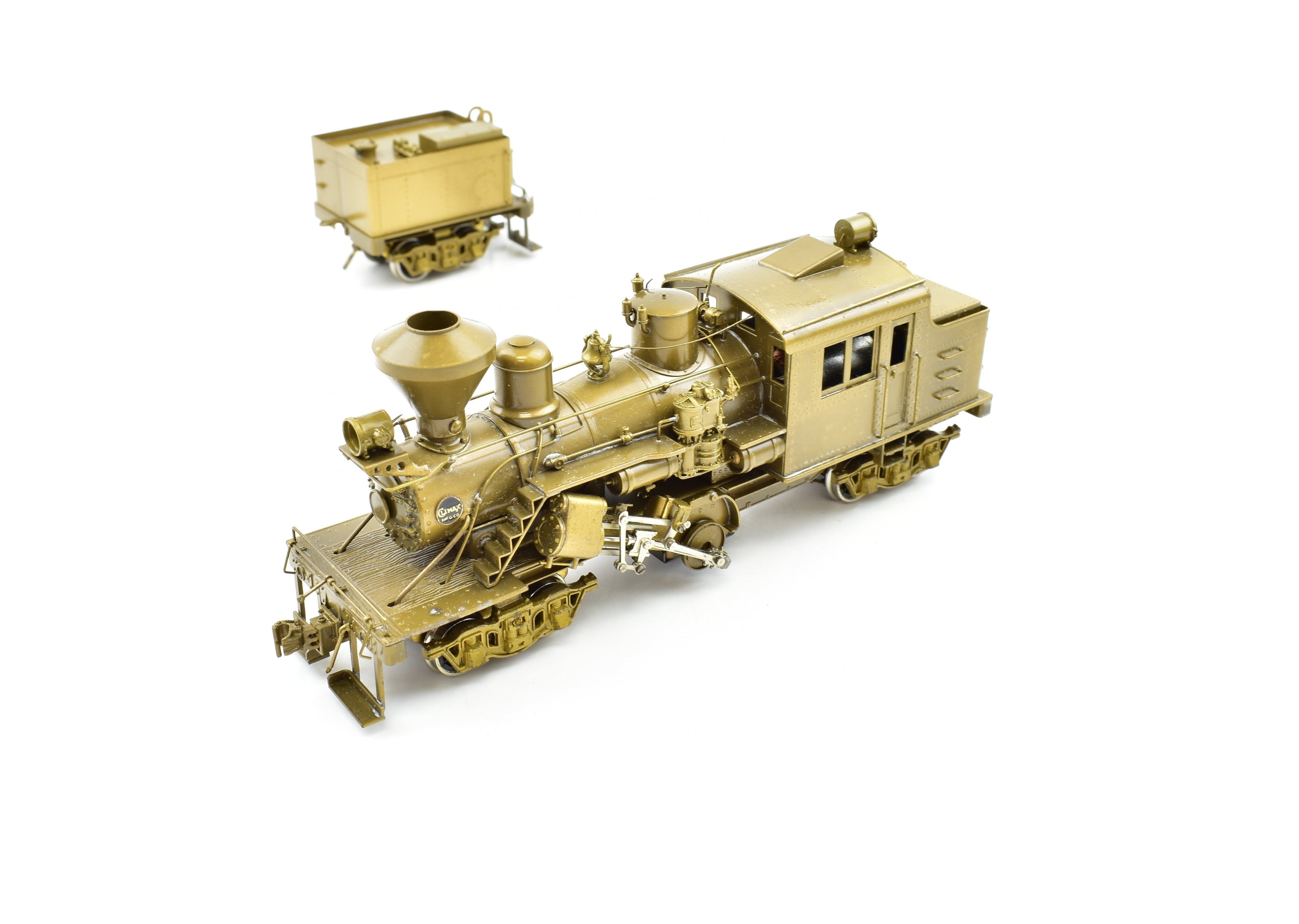 1980 HO Brass PFM - United Hillcrest Lumber Co. 3-Truck Logging Climax Geared Locomotive