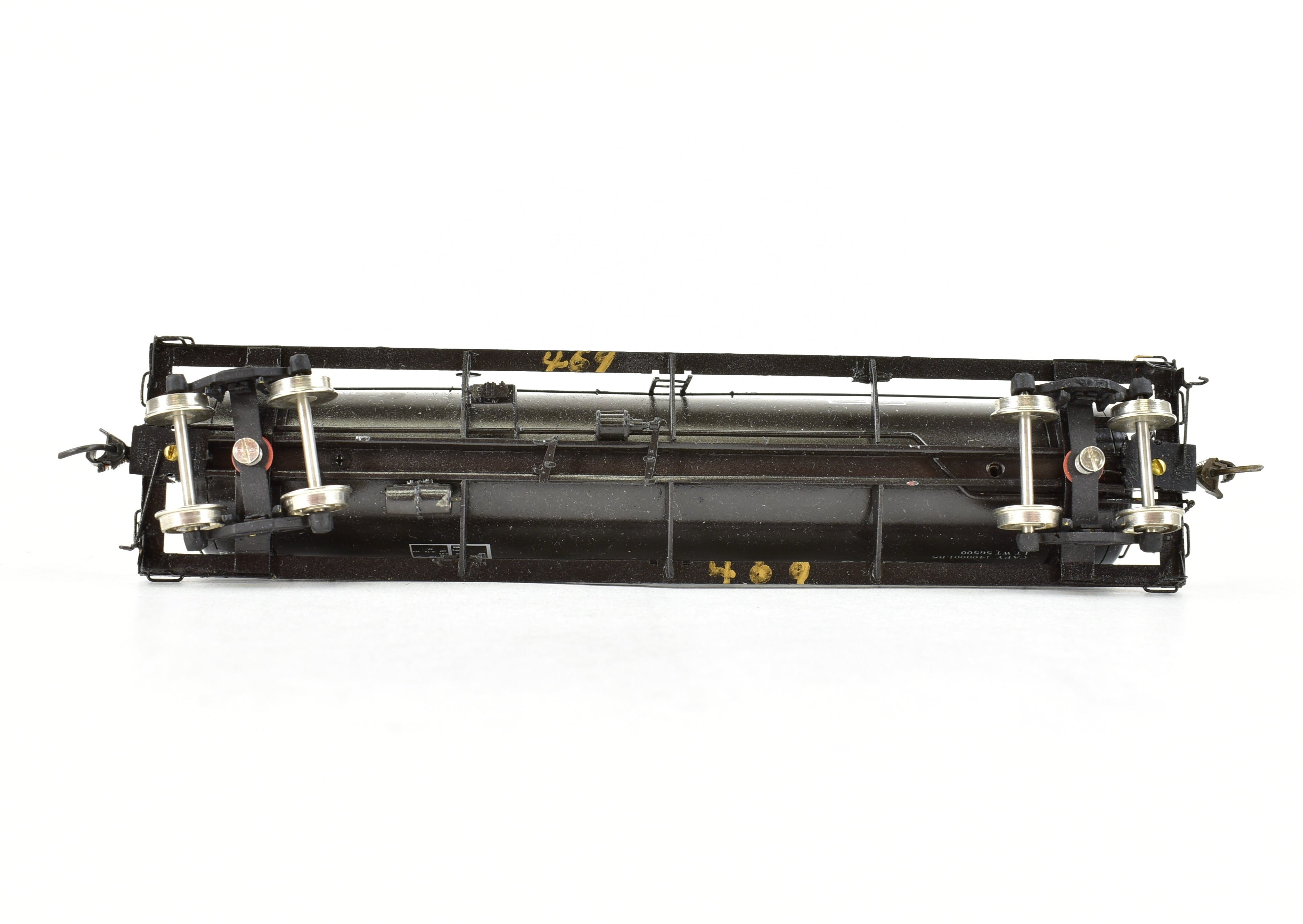 HO Scale Brass Precision Scale Co. 16,000 Gallon Tank Car Professionally Painted in ATSF - Santa Fe Style