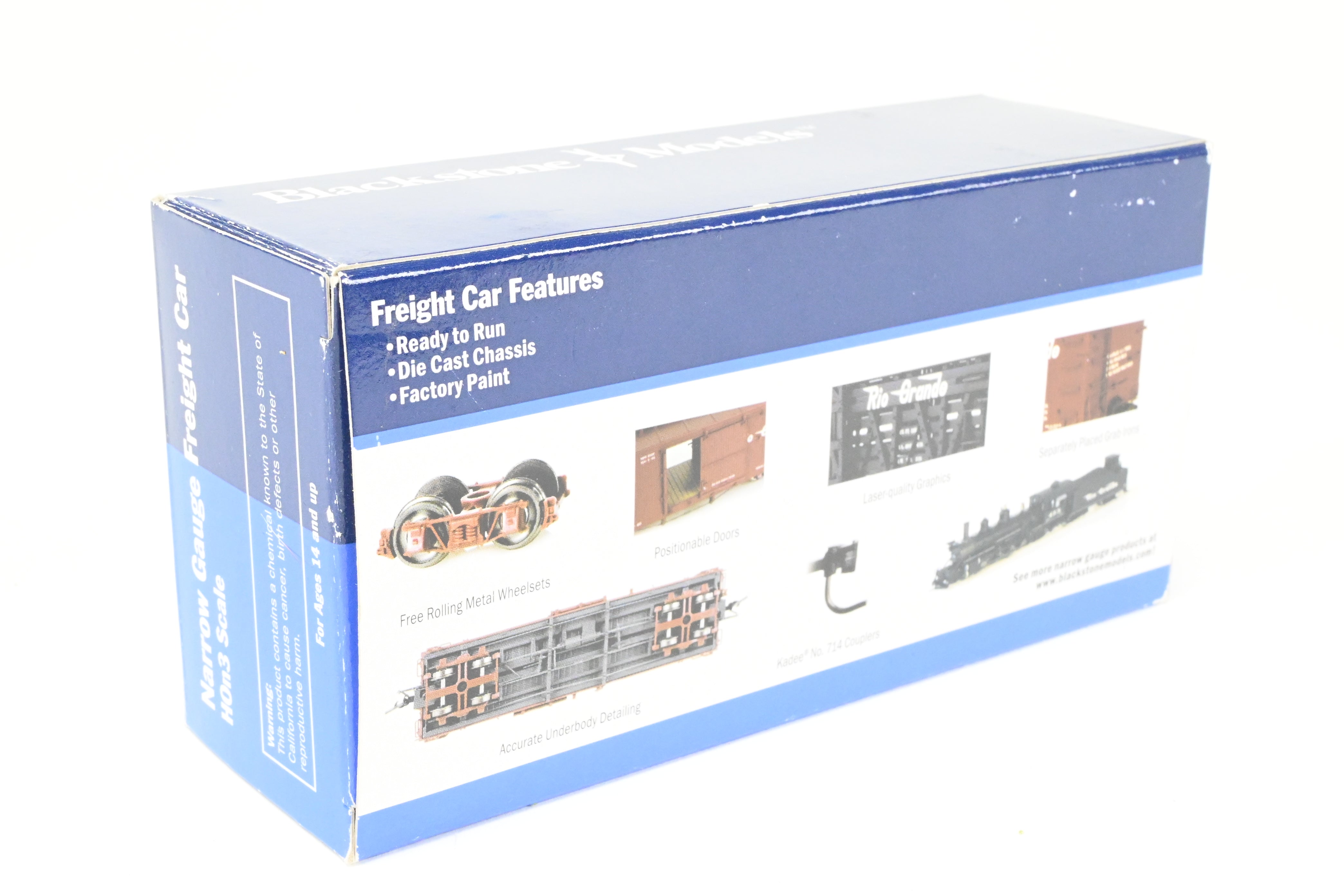 HOn3 Blackstone Models D&RGW High Side Gondola No. 1165 with Flying Grande Herald