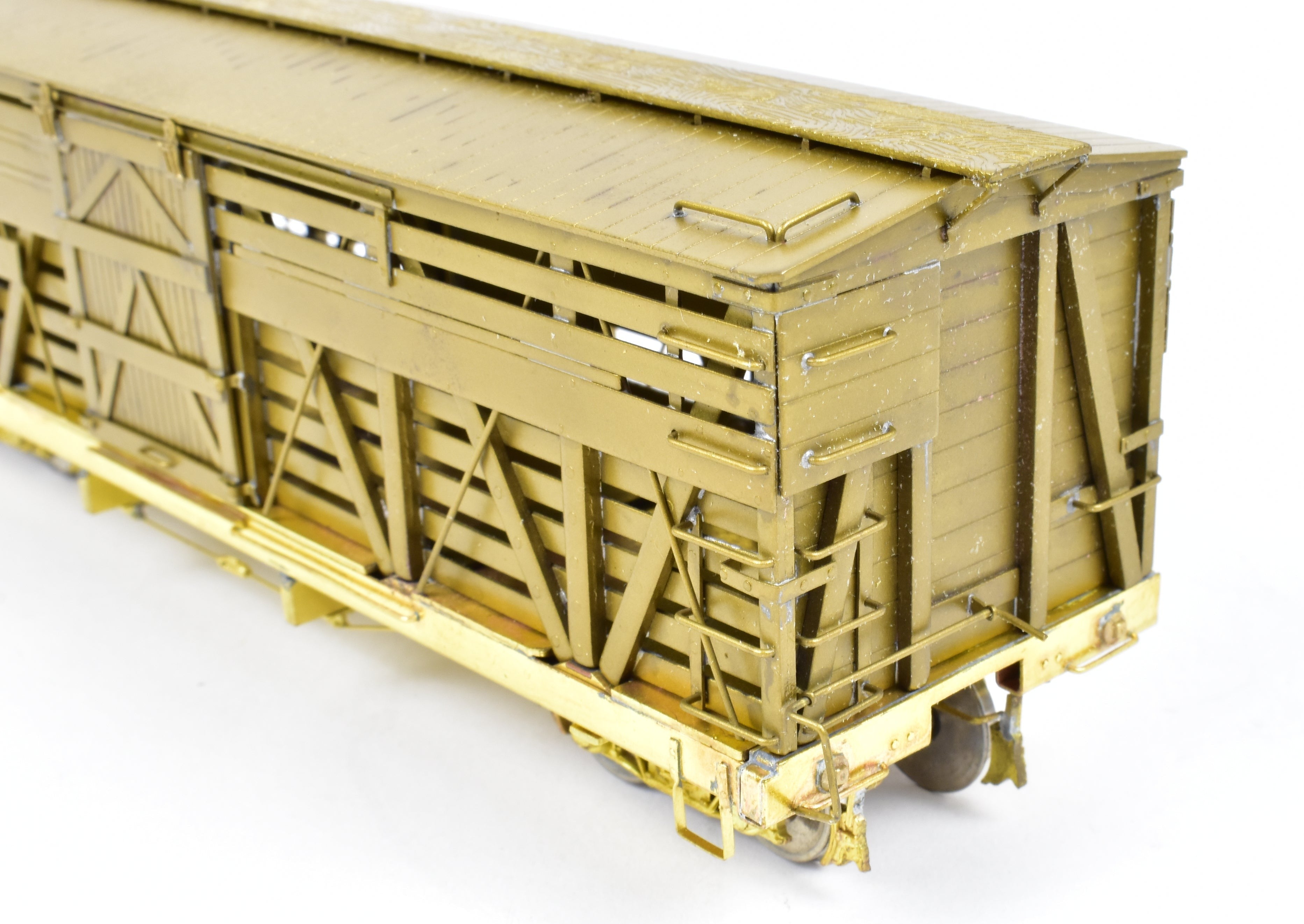 Empire Midland On3 Brass Denver & Rio Grande Western 30' Stock Car Model