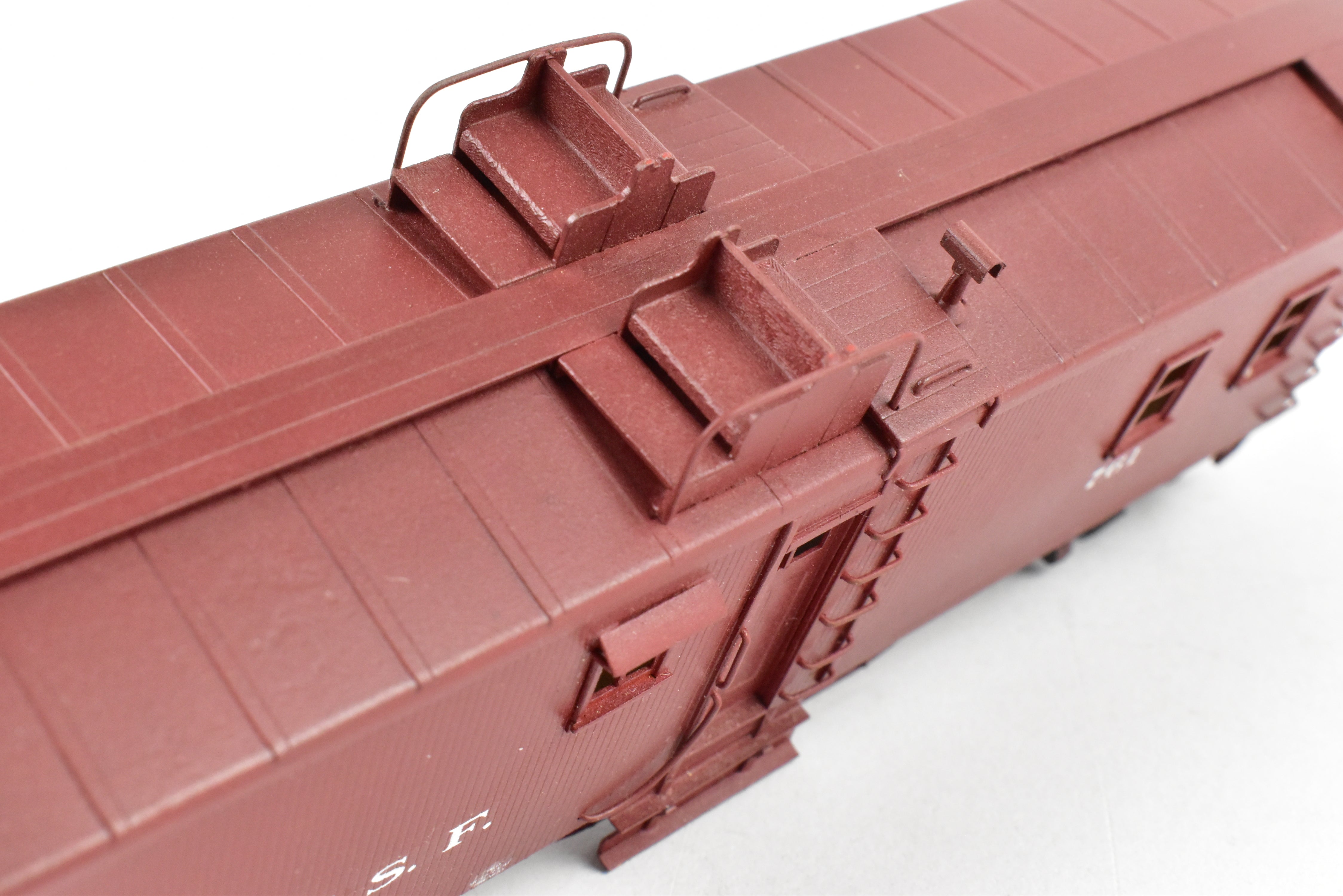 Custom Painted HO Brass Key Imports ATSF Santa Fe Caboose No. 761