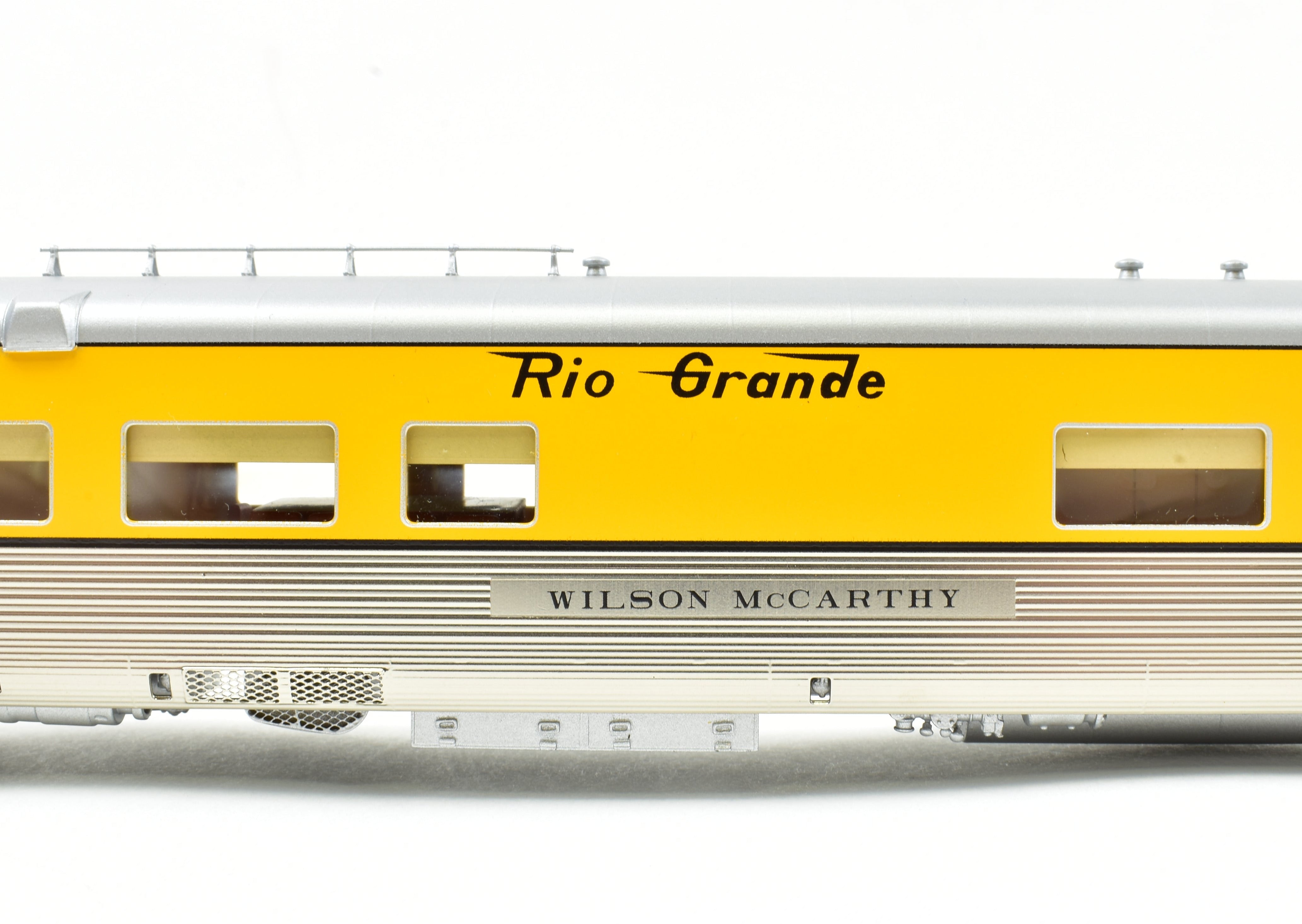 HO Scale Brass Colorado Division Point Denver & Rio Grande Western Lightweight Business Car Wilson McCarthy Factory Painted Model Train