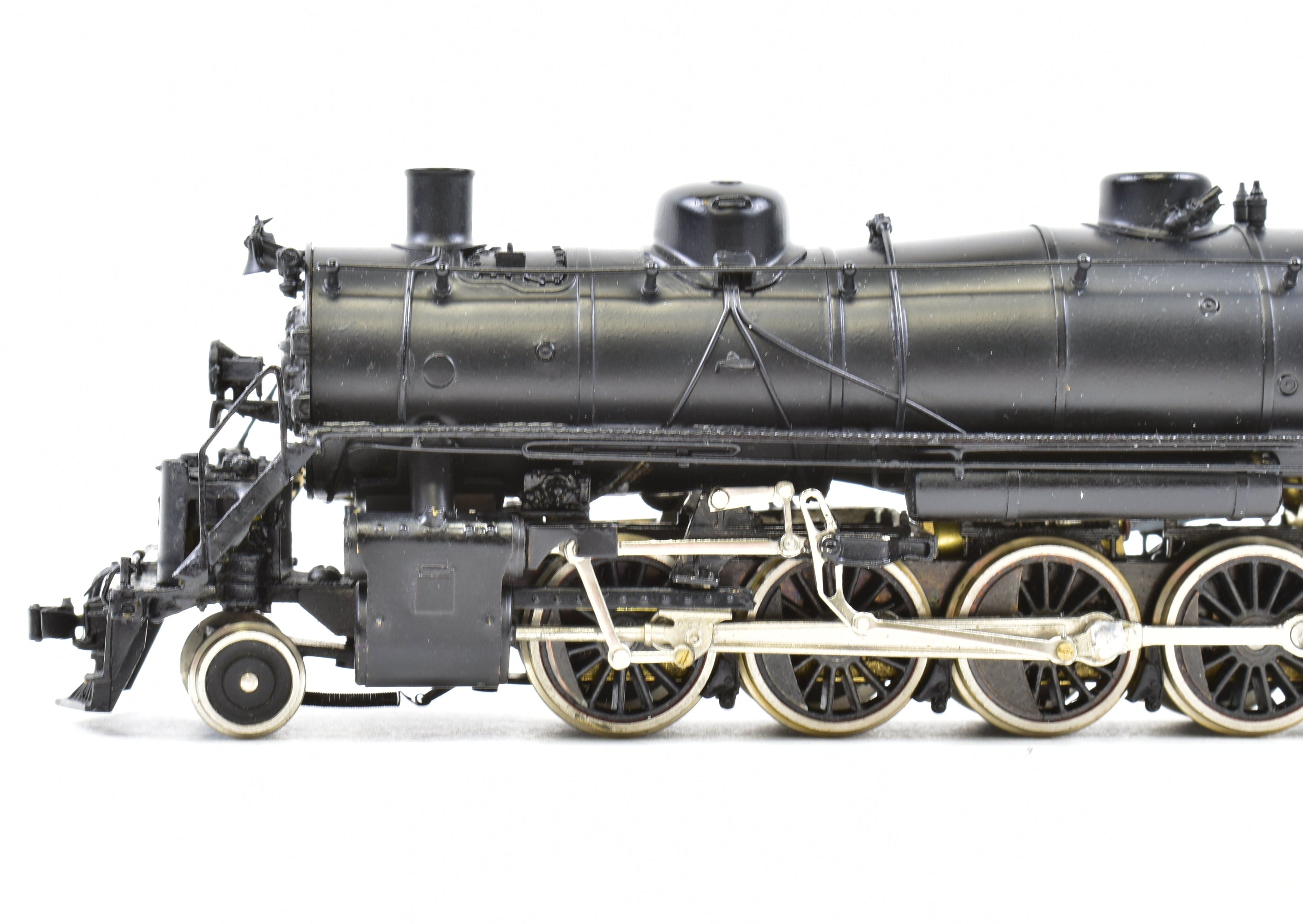 HO Scale Brass Hallmark Midland Valley 2-8-2 #601 with All-Black Custom Paint