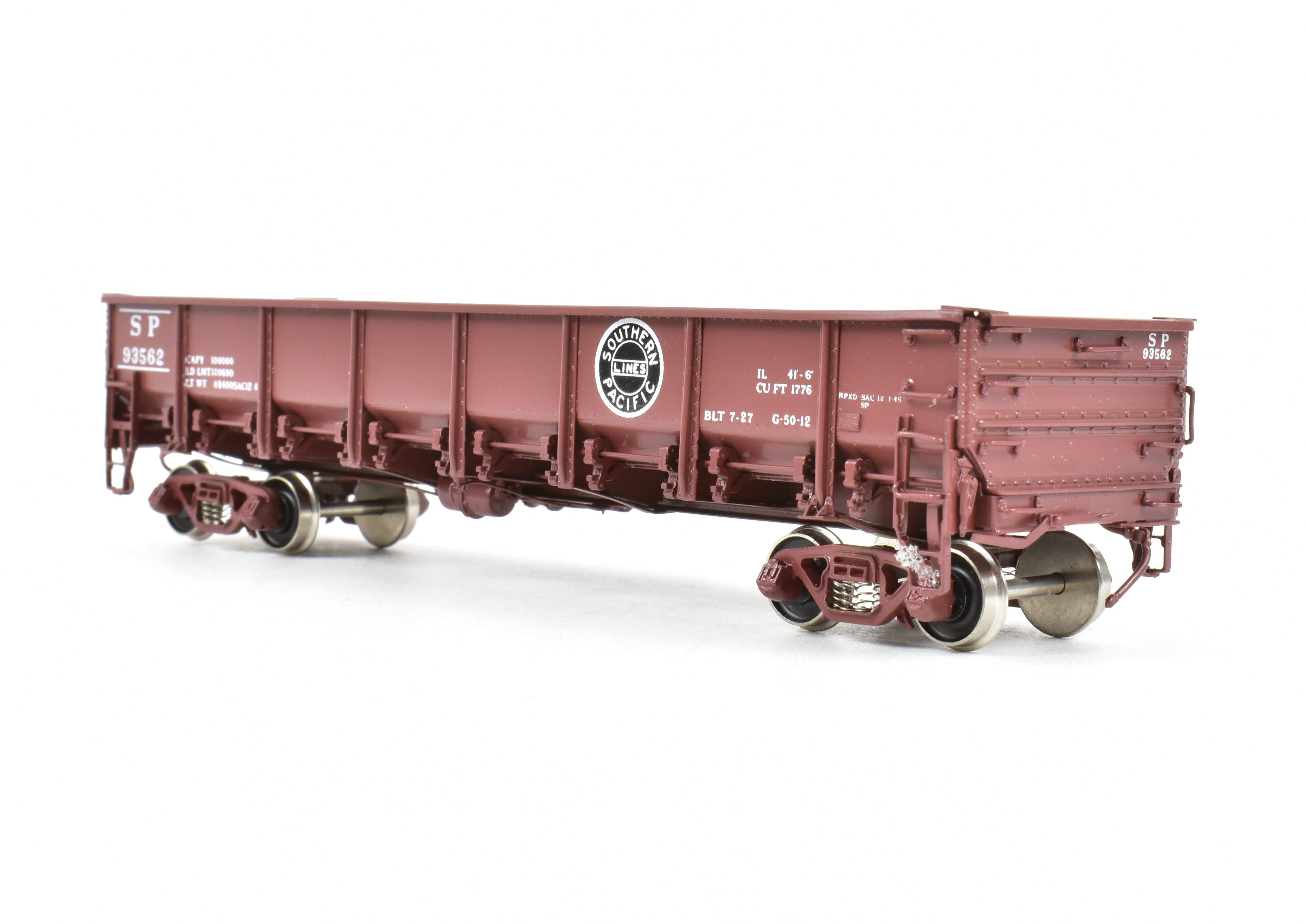 1940s HO Brass Southern Pacific Class G50 - 12 Drop Bottom Gondola by Challenger Imports