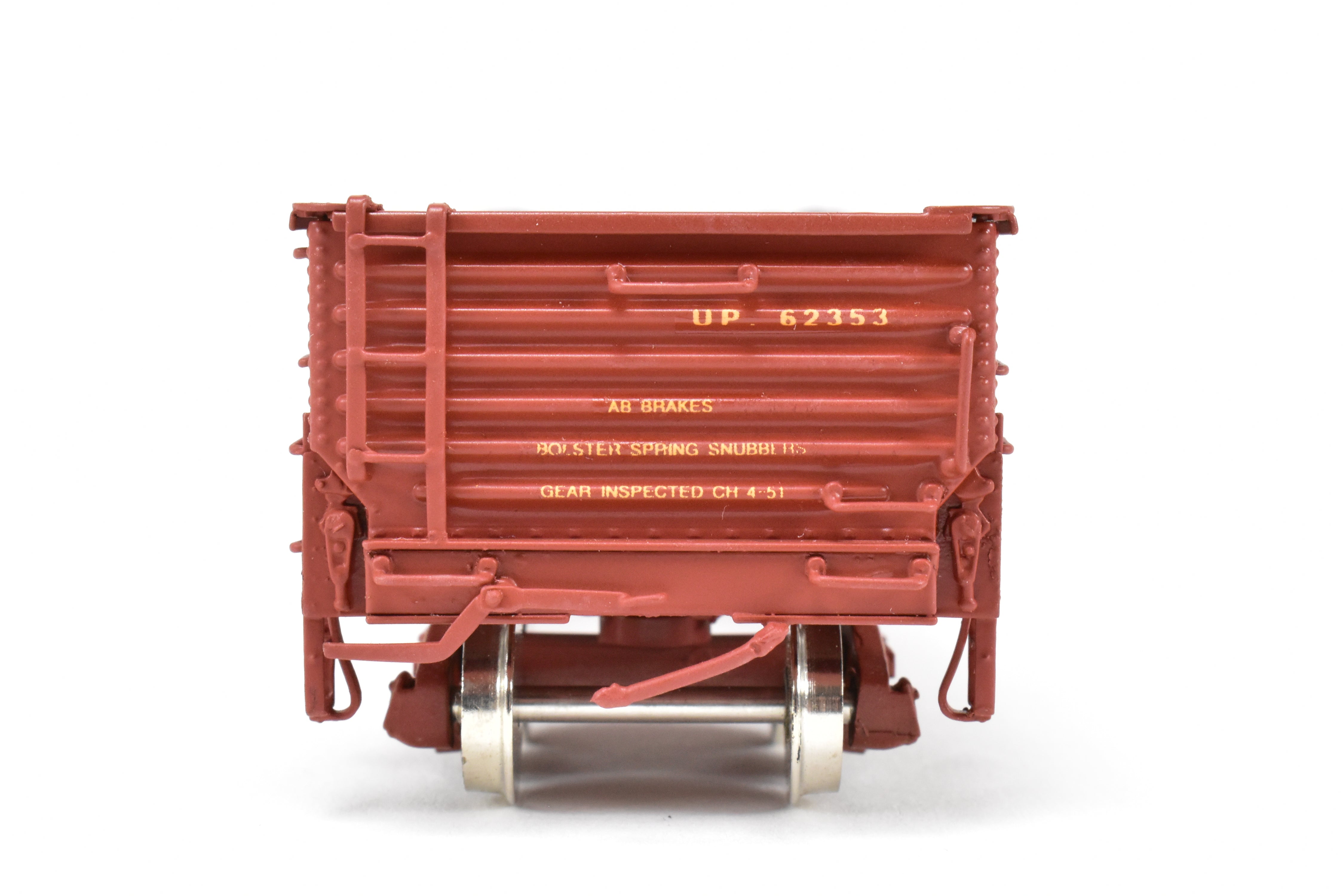 HO Scale Brass CIL - Challenger Imports Union Pacific Class G50 - 7 Drop Bottom Gondola Model, Version 2 with Riveted Side Sheets, Factory - Painted and Numbered FP #62353