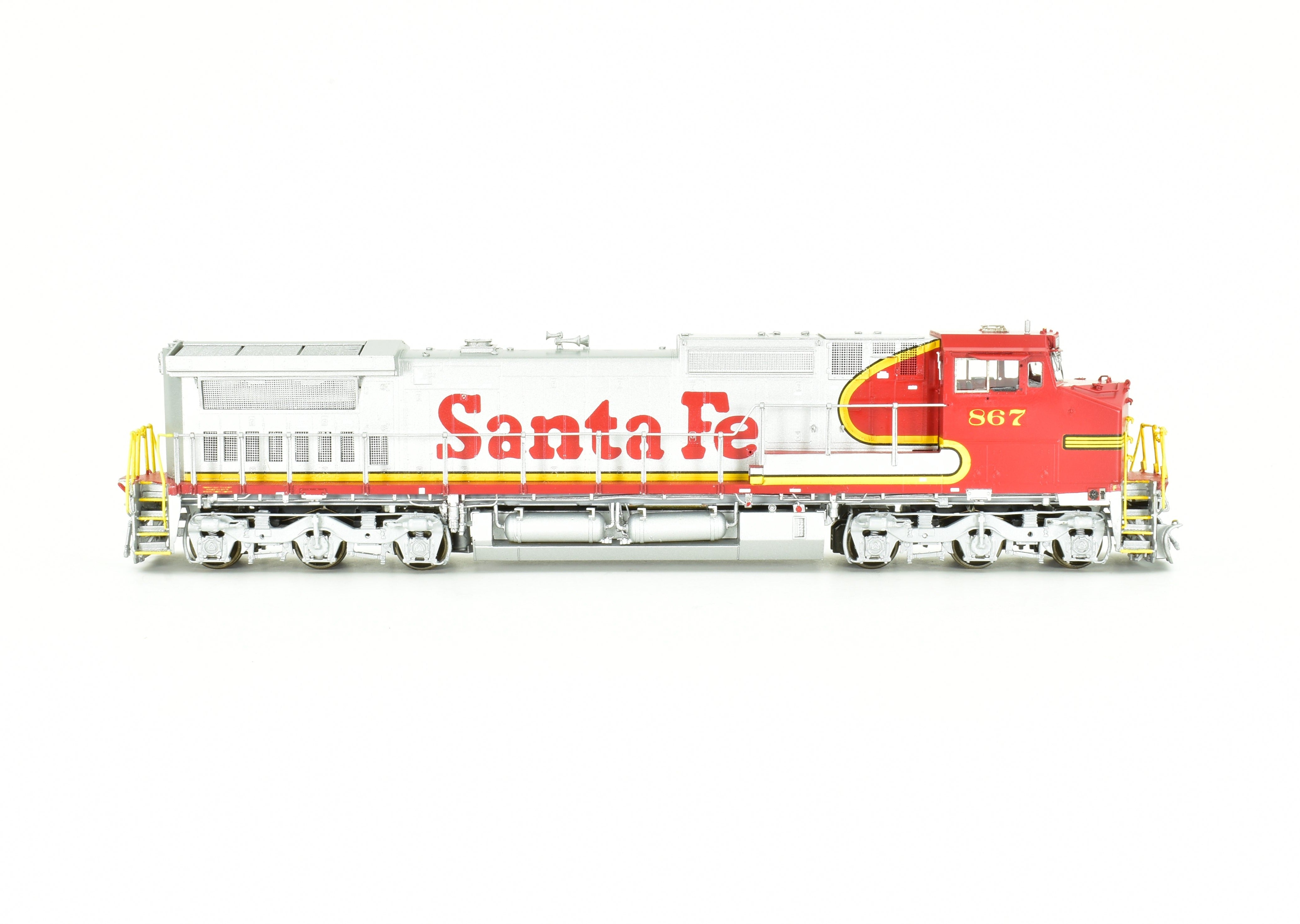 HO Scale Brass Model Train - Overland Models, Inc. ATSF - Santa Fe EMD Dash 8 - 40CW Freight Locomotive, FP No. 867