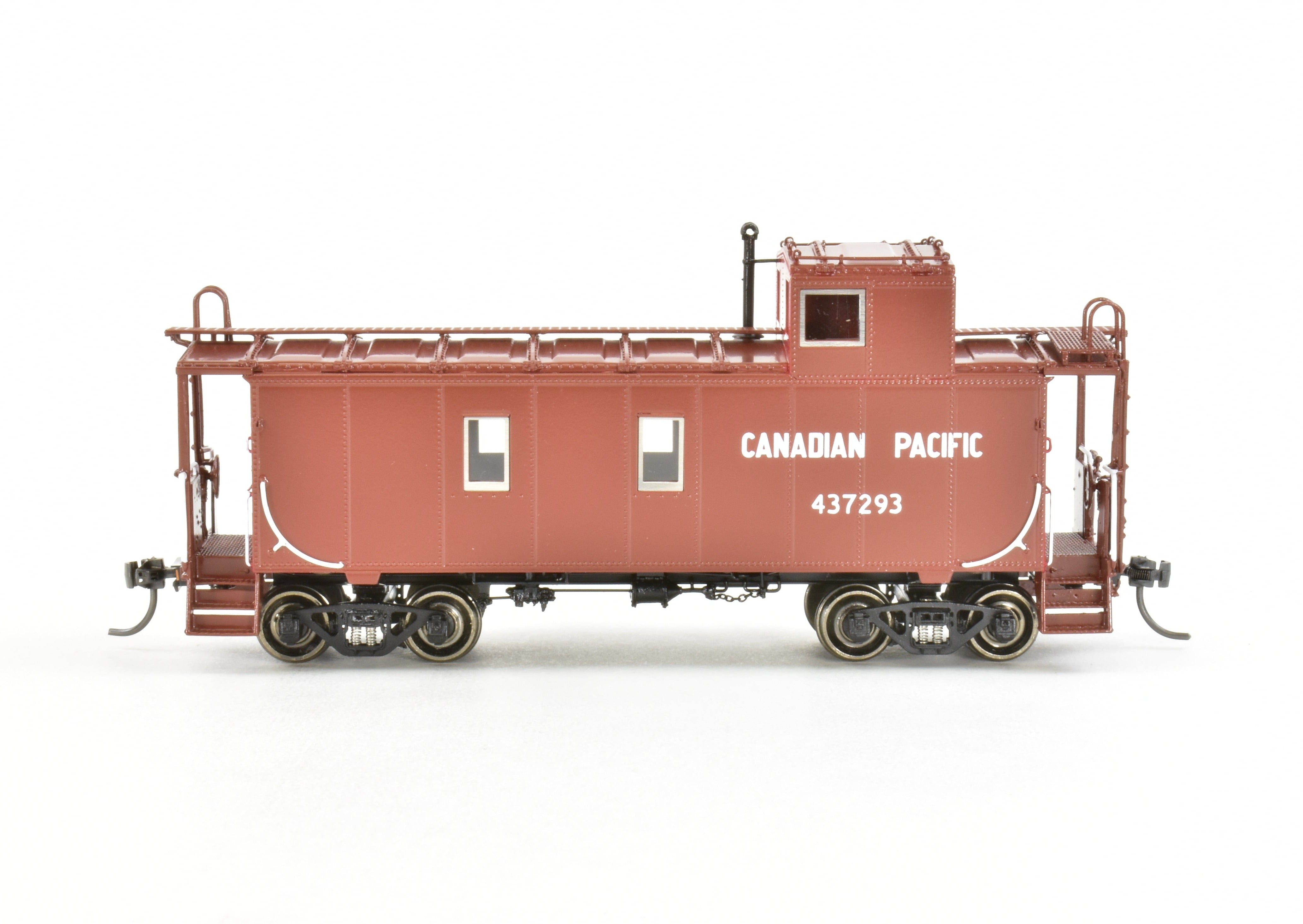 HO Scale Brass CPR Canadian Pacific Steel Caboose OMI #437293 Factory Painted