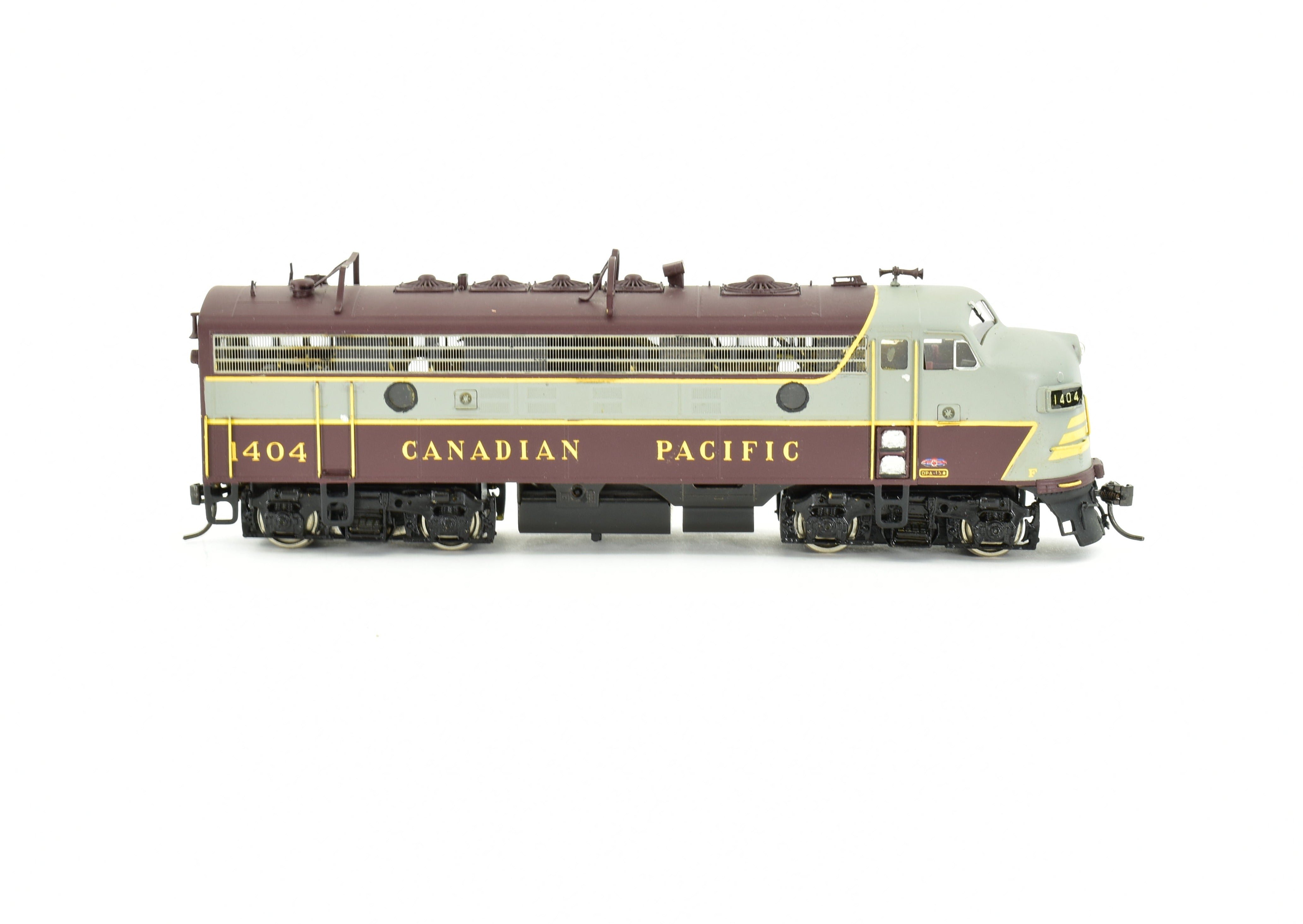 HO Scale Brass Canadian Pacific Railway EMD F9A Standard Version Custom Painted and Detailed Model Train - Oriental Limited