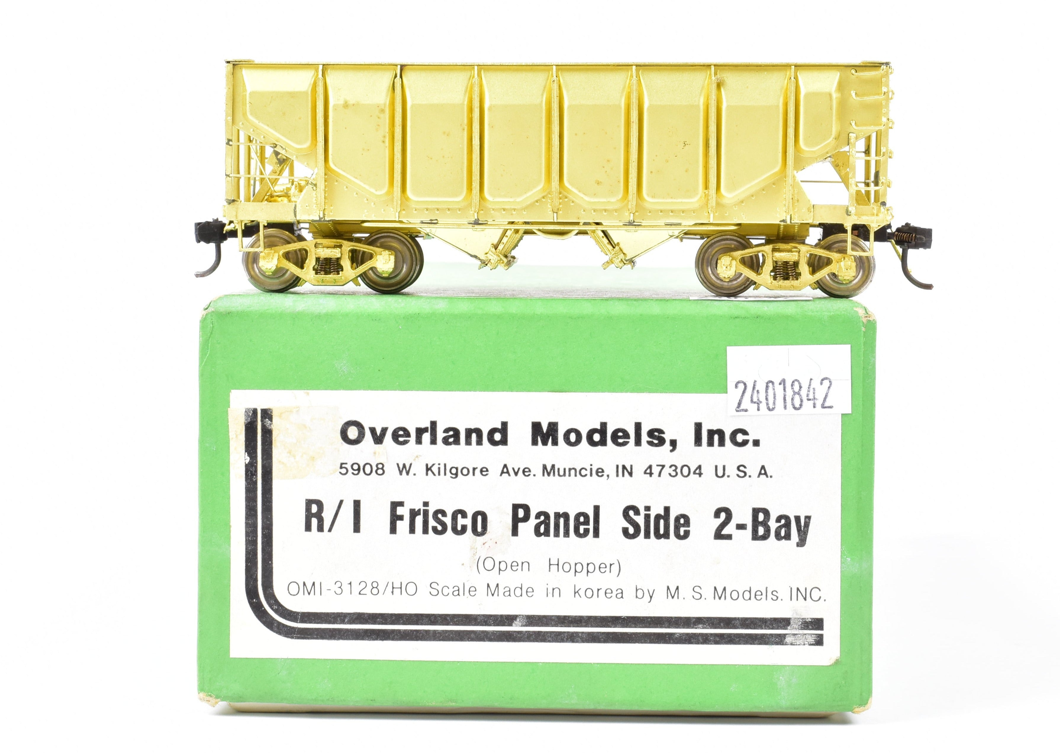 HO Brass OMI - Overland Models SLSF & CRI&P 2-Bay Open Hopper Model