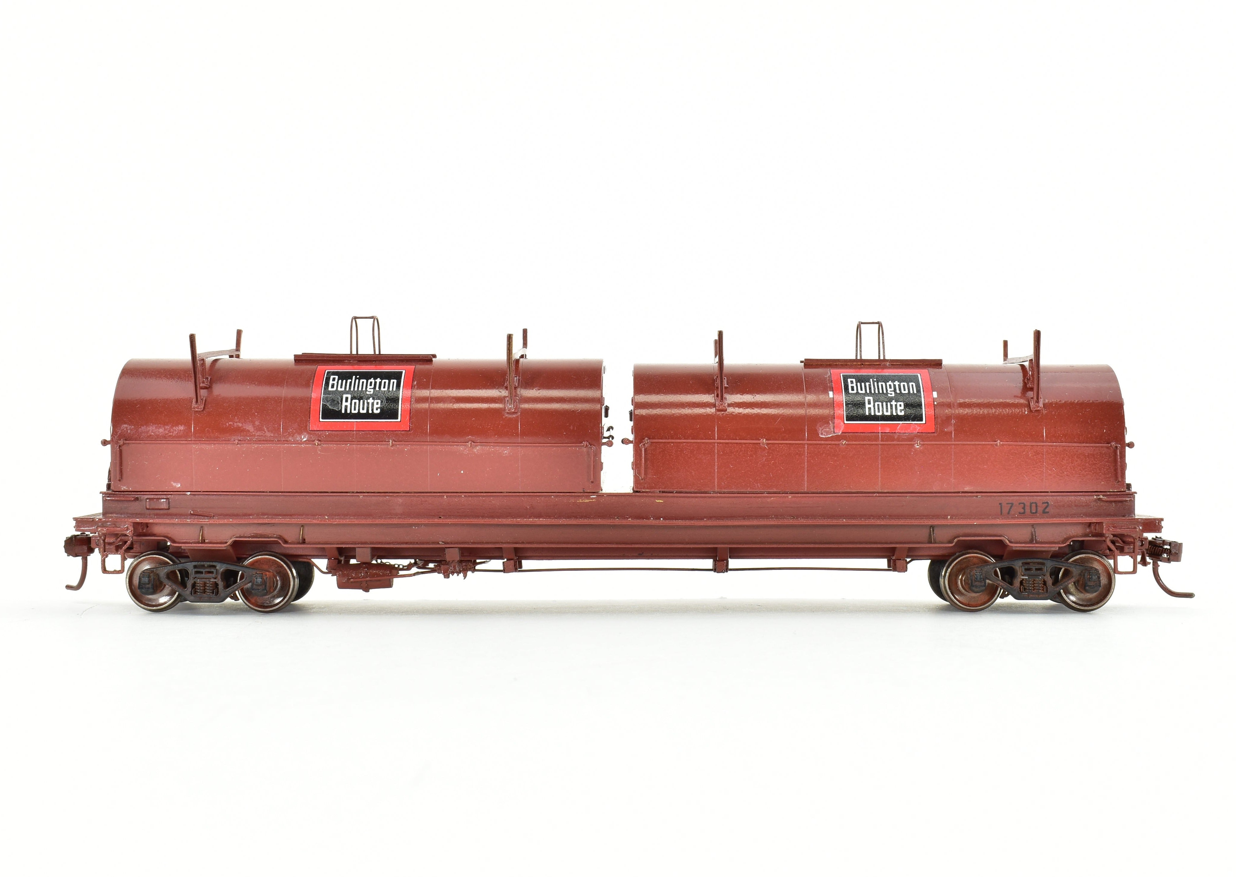 HO Brass OMI - Overland Models CB&Q Burlington Route Thrall Coil Steel Car AS-IS