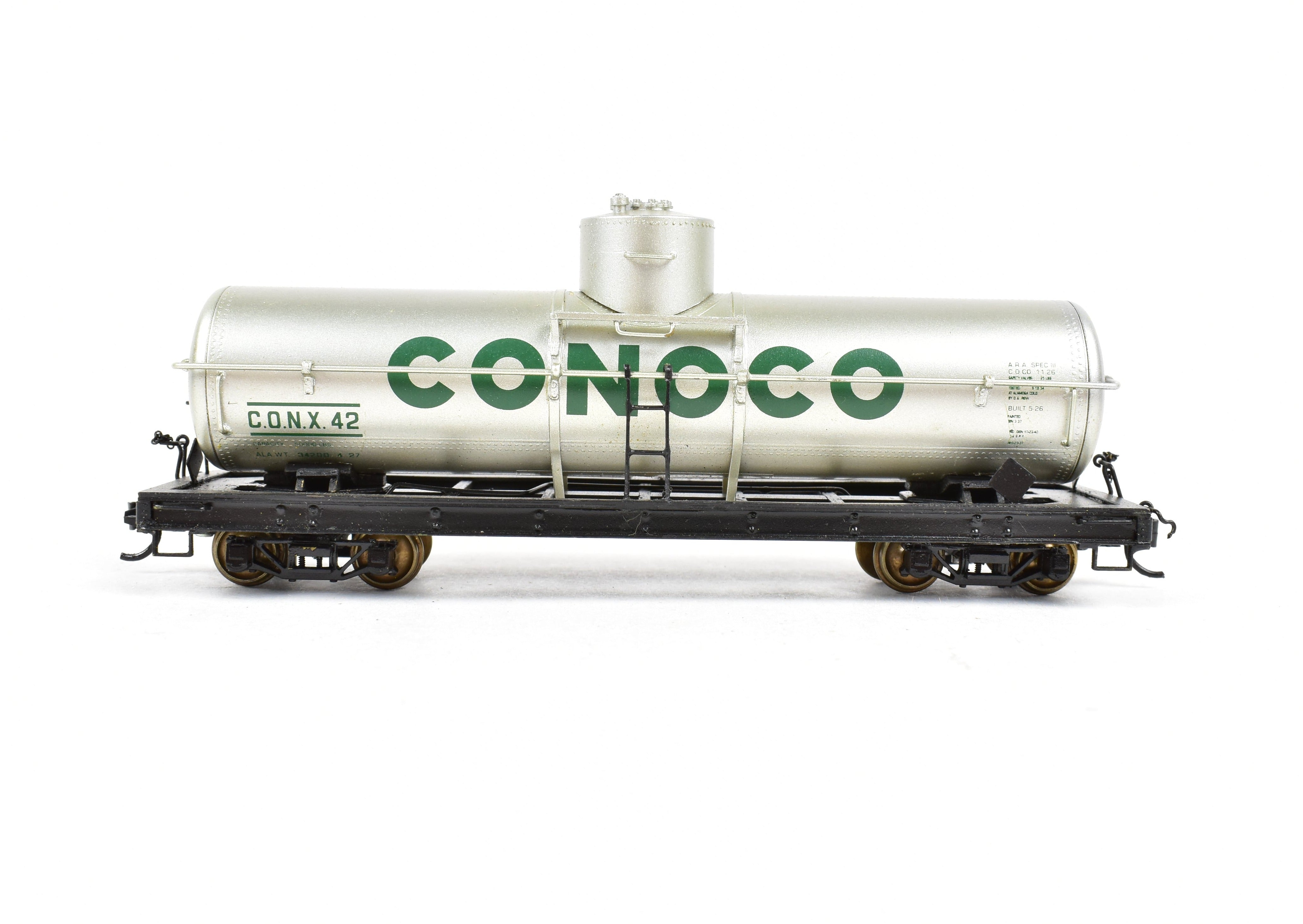 1999 HOn3 Brass CONX 42 Tank Car by Berlyn Locomotive Works