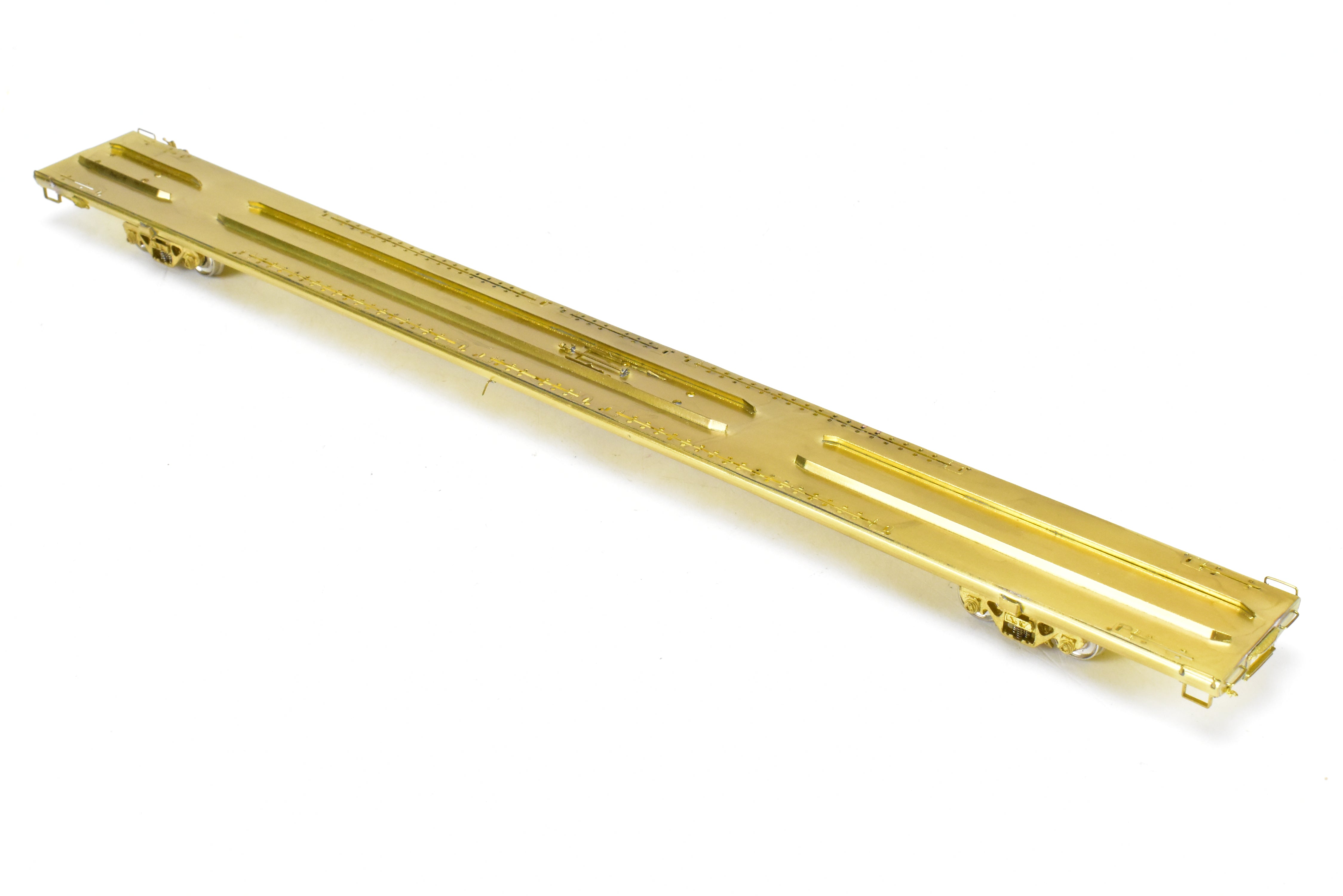 HO Scale Brass Trailer Train TOFC Flat Car 89'-4 Twin 45' by Overland Models, Inc. (OMI), Various Roads, Model Numbers 980100 - 981000