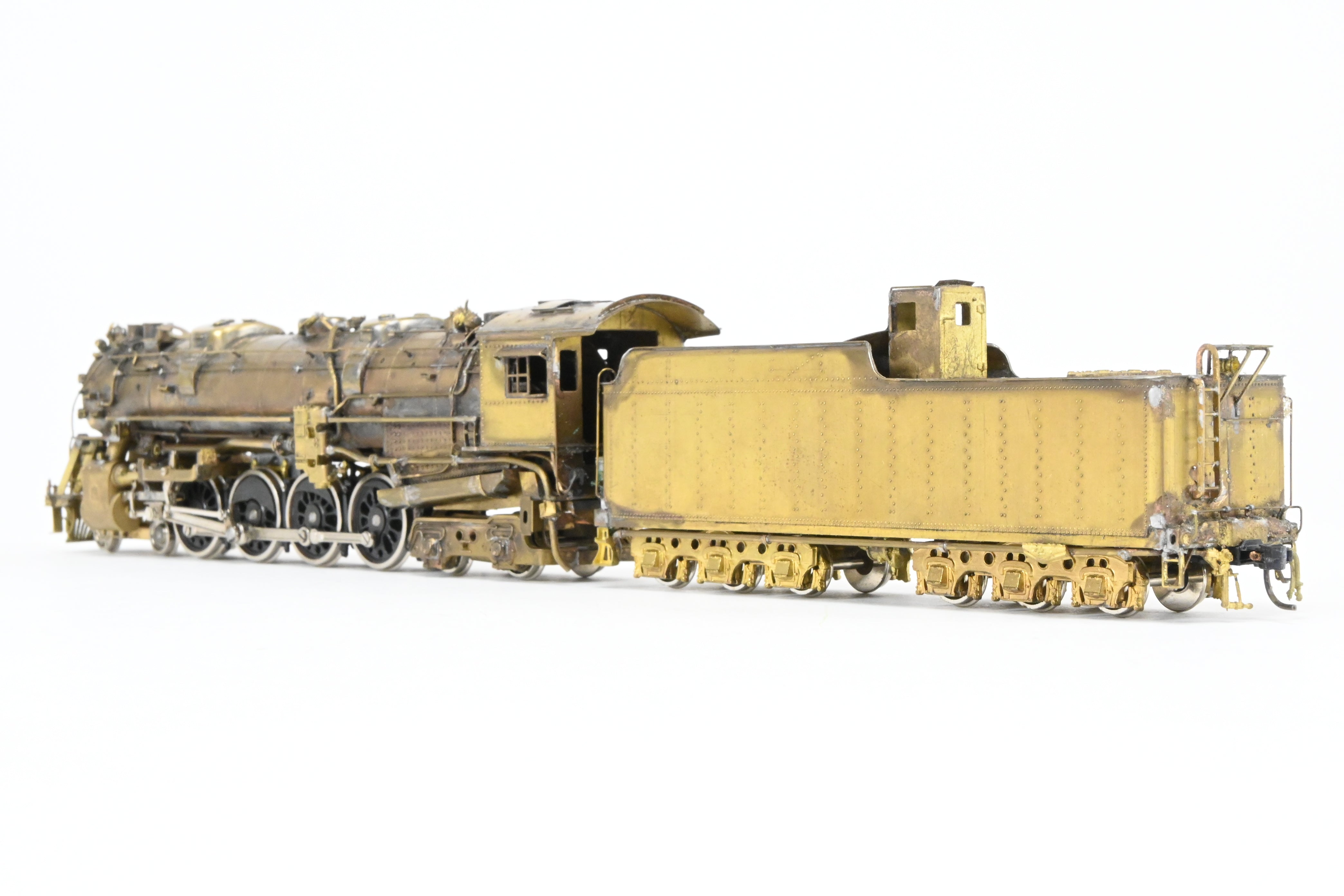 HO Scale Custom-Made Brass Model Train - Missouri Pacific 2100 Series 4-8-4 Locomotive, Specifically Built as No. 2104, a One-of-a-Kind Creation by Joe G. Collias