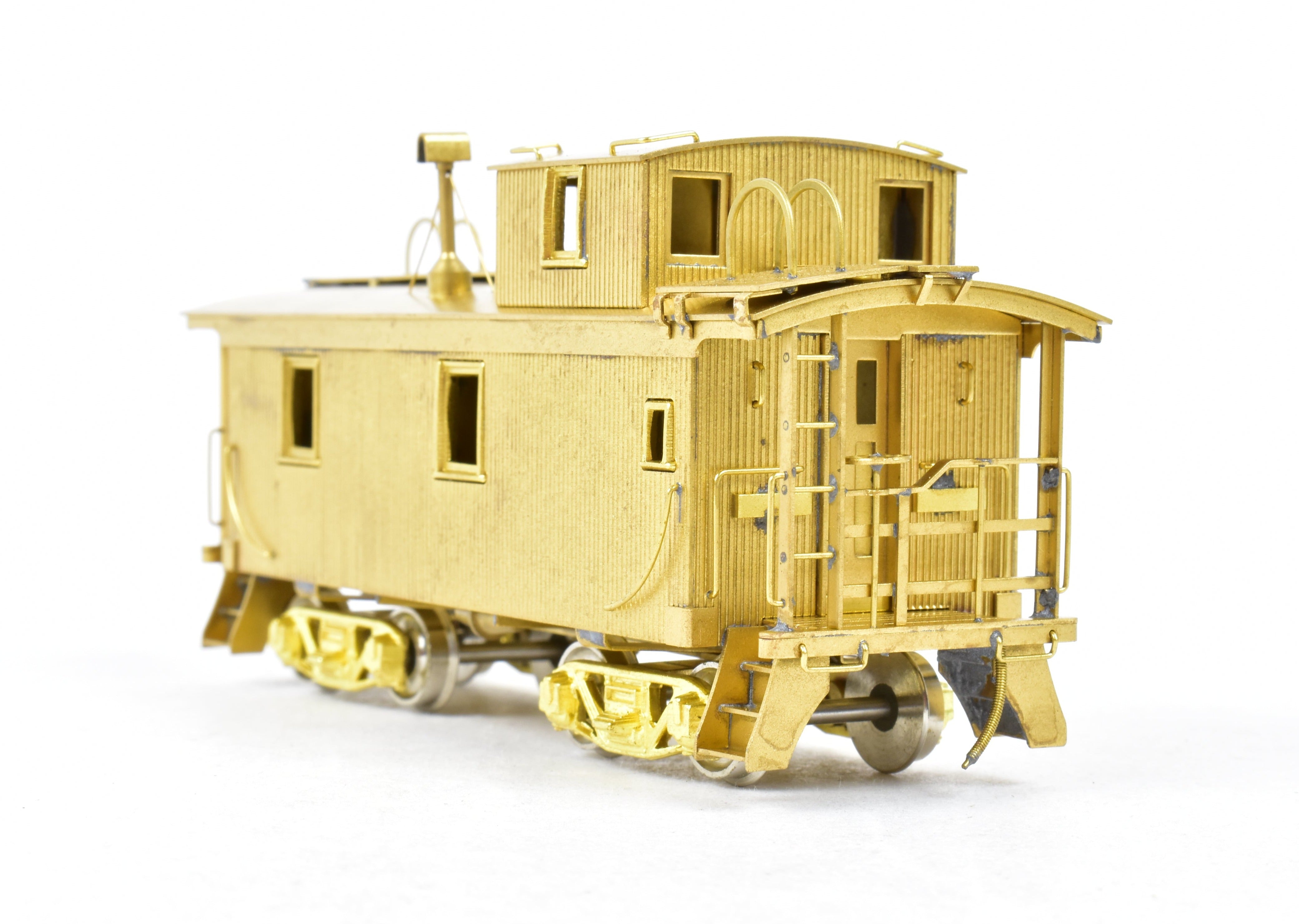 HO Scale Brass Model Northwest Short Line (NWSL) and Northern Pacific (NP) Wood Caboose for Model Train Enthusiasts