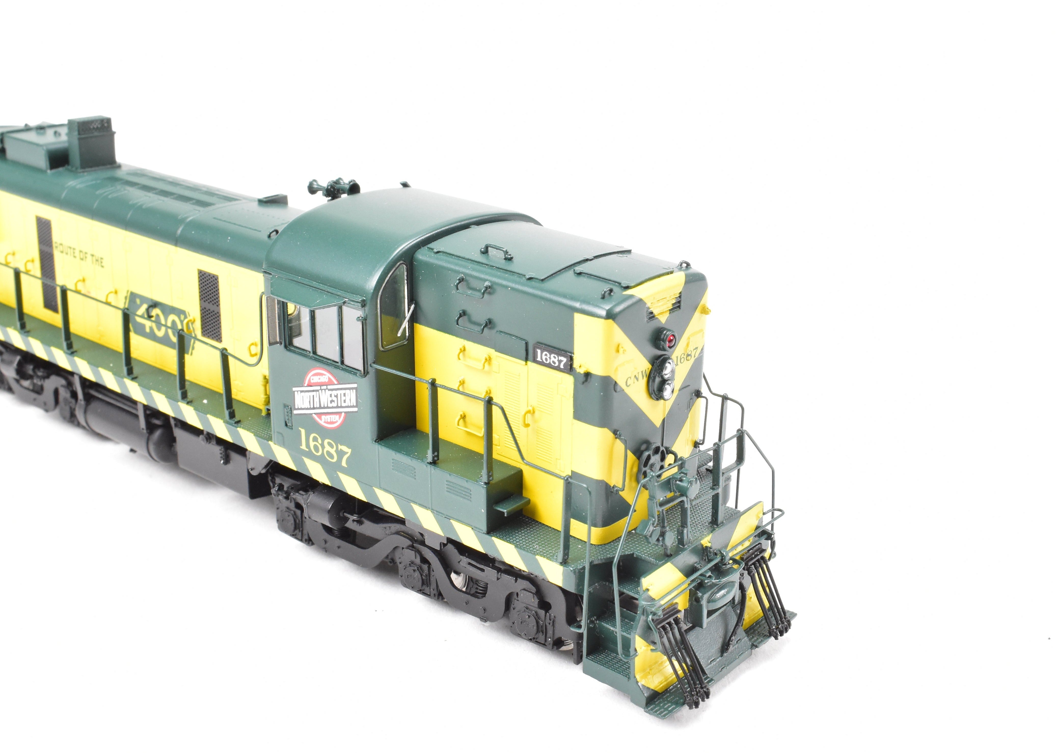 HO Scale Brass Model Train by Overland Models, Inc. (OMI) - Chicago & North Western ALCO RSD - 5 Phase III Hammerhead FP #1687 with Tsunami DCC and Sound Function