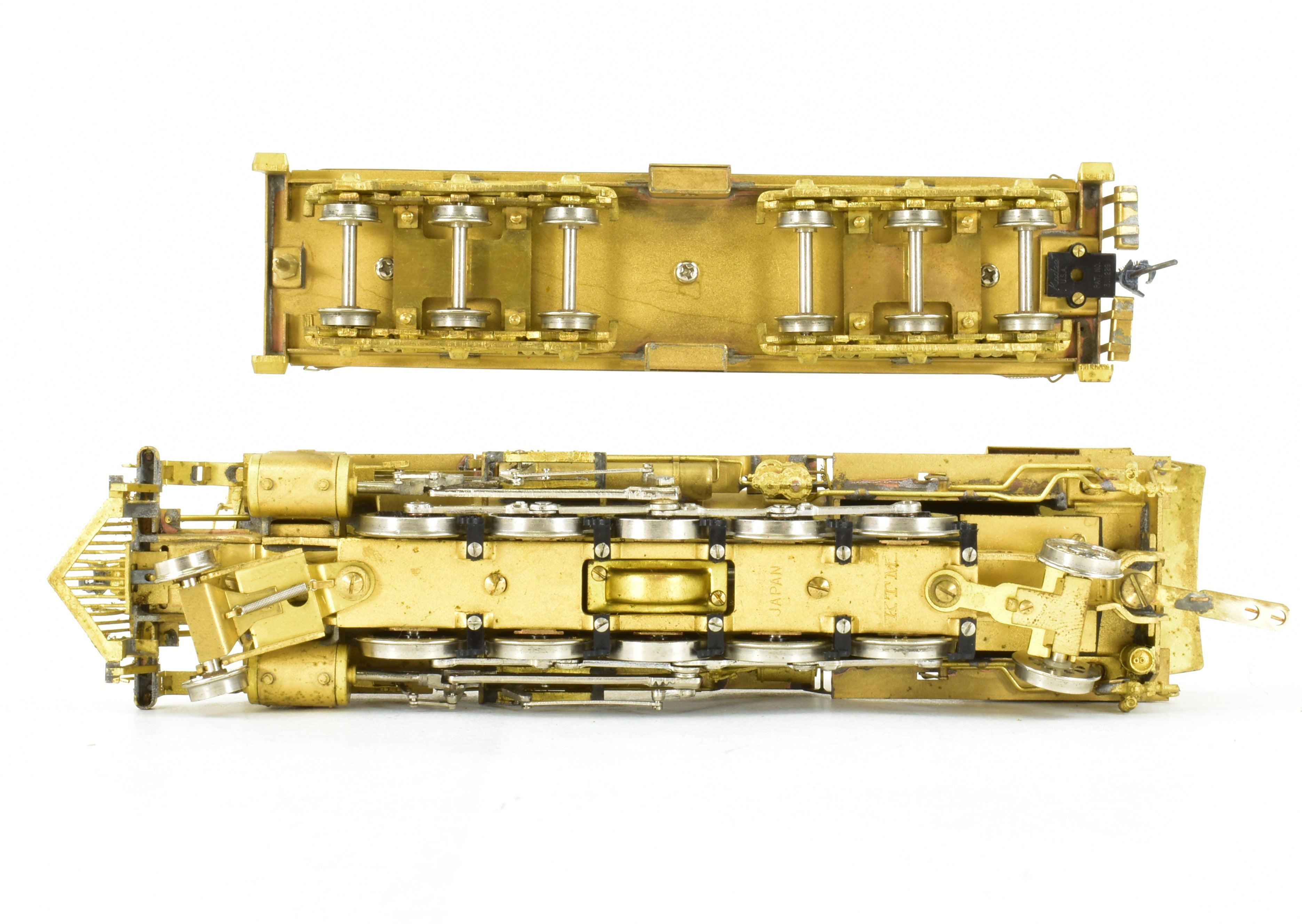 HO Brass Westside Model Co. ATSF Santa Fe 1600 2-10-2 Model with Spare Parts