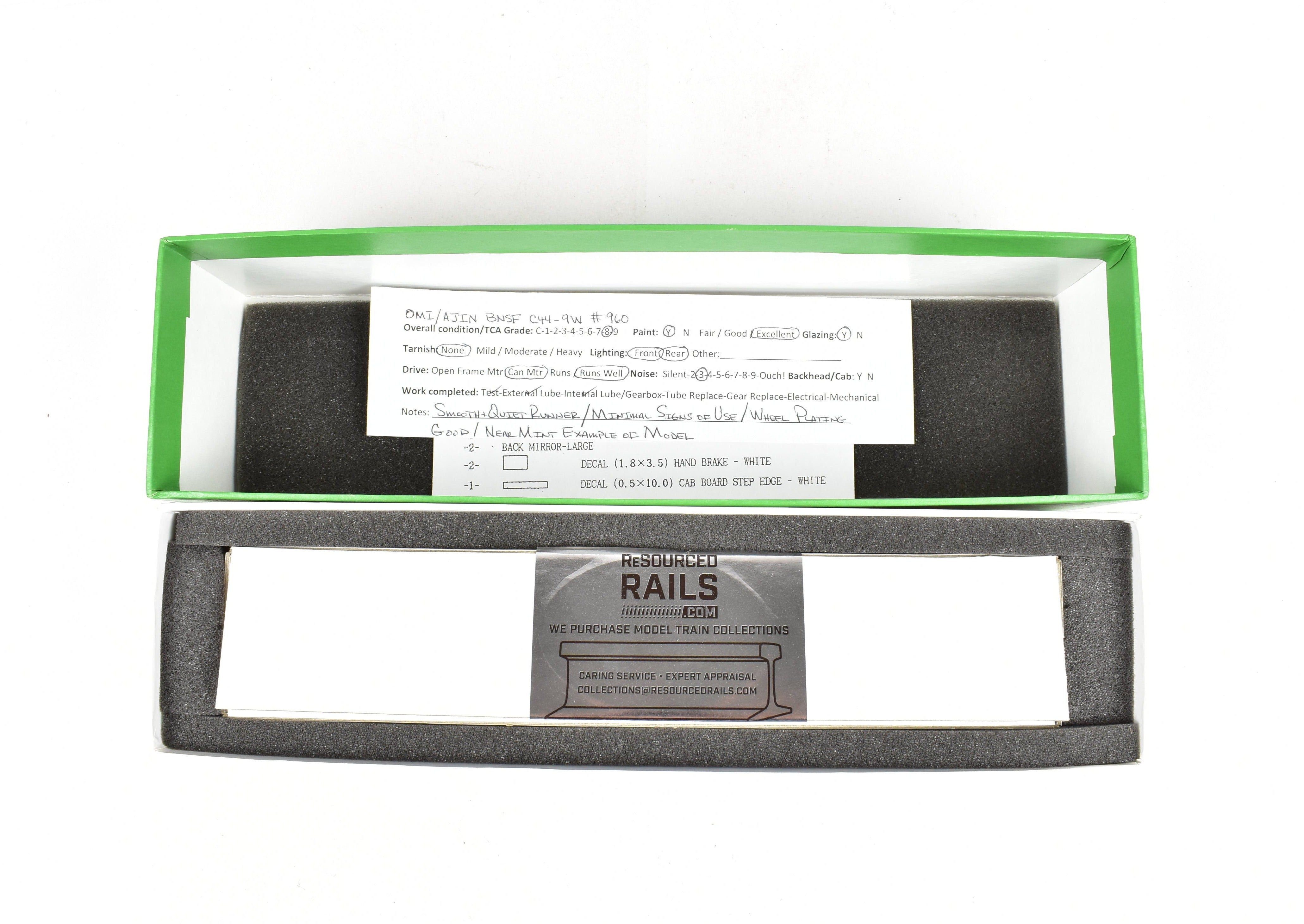 HO Scale Brass BNSF GE C44 - 9W FP #960 by Overland Models, Inc.
