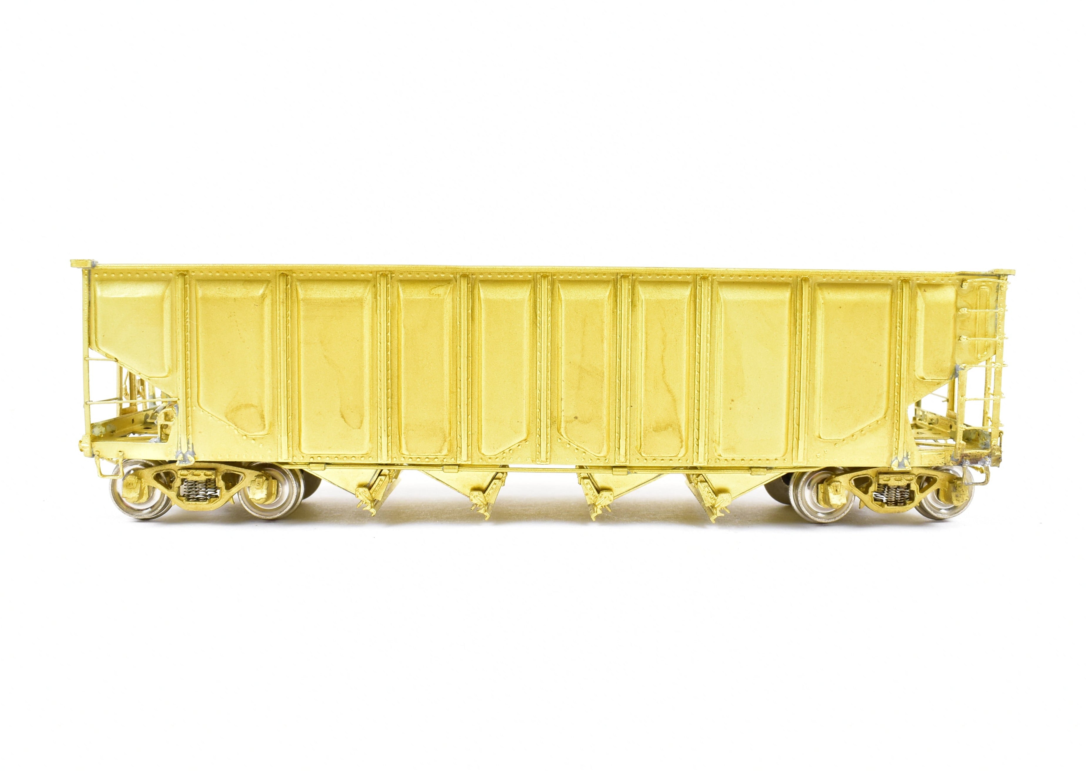 HO Scale Brass Quad Hopper Model by Overland Models, Inc. - Chicago & North Western C&NW #60001 - 60999 Winnona Rebuild with Pressed Sides for Model Train Enthusiasts