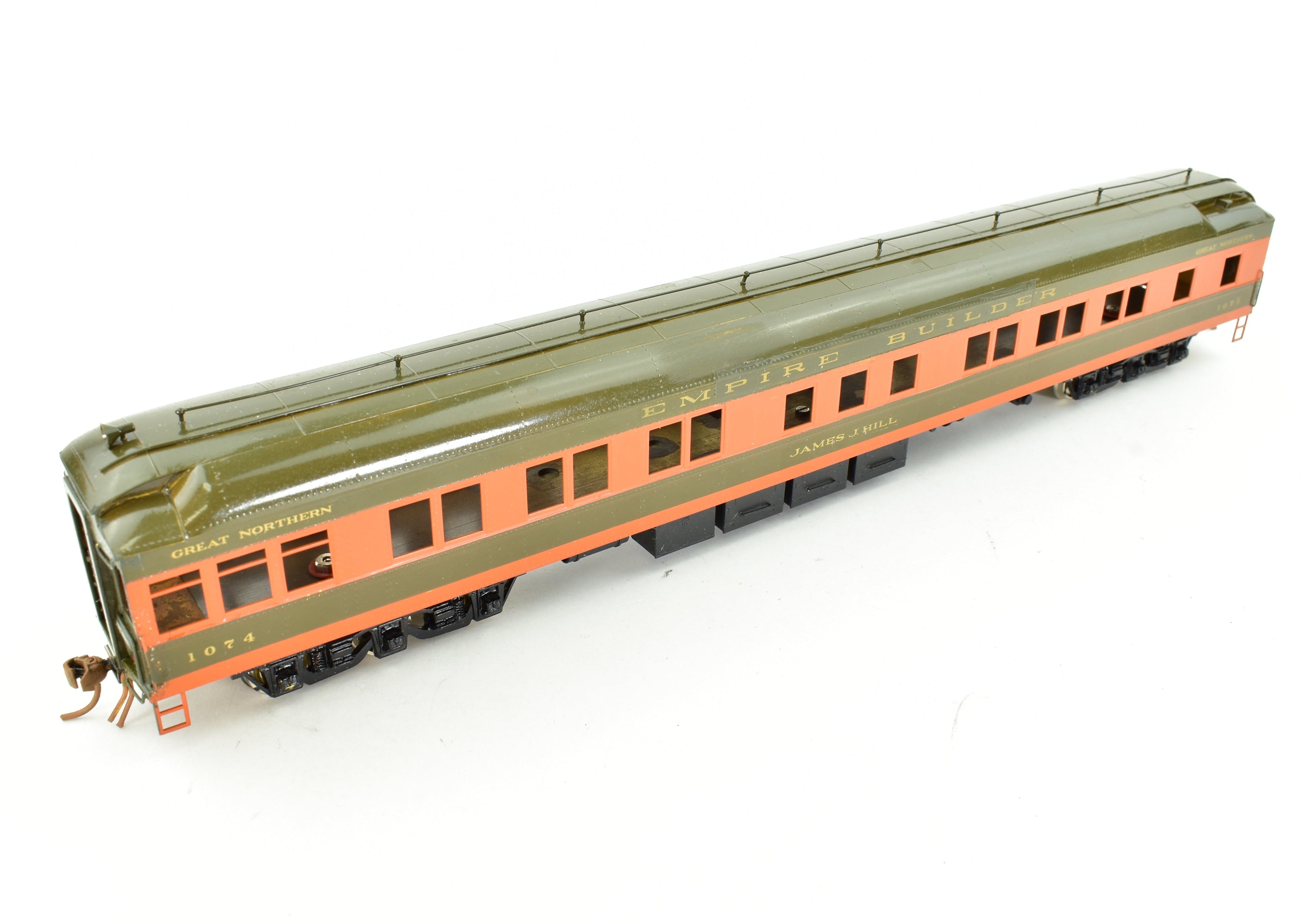 Custom Painted HO Brass S. Soho & Co. Great Northern #1147 Lounge Model