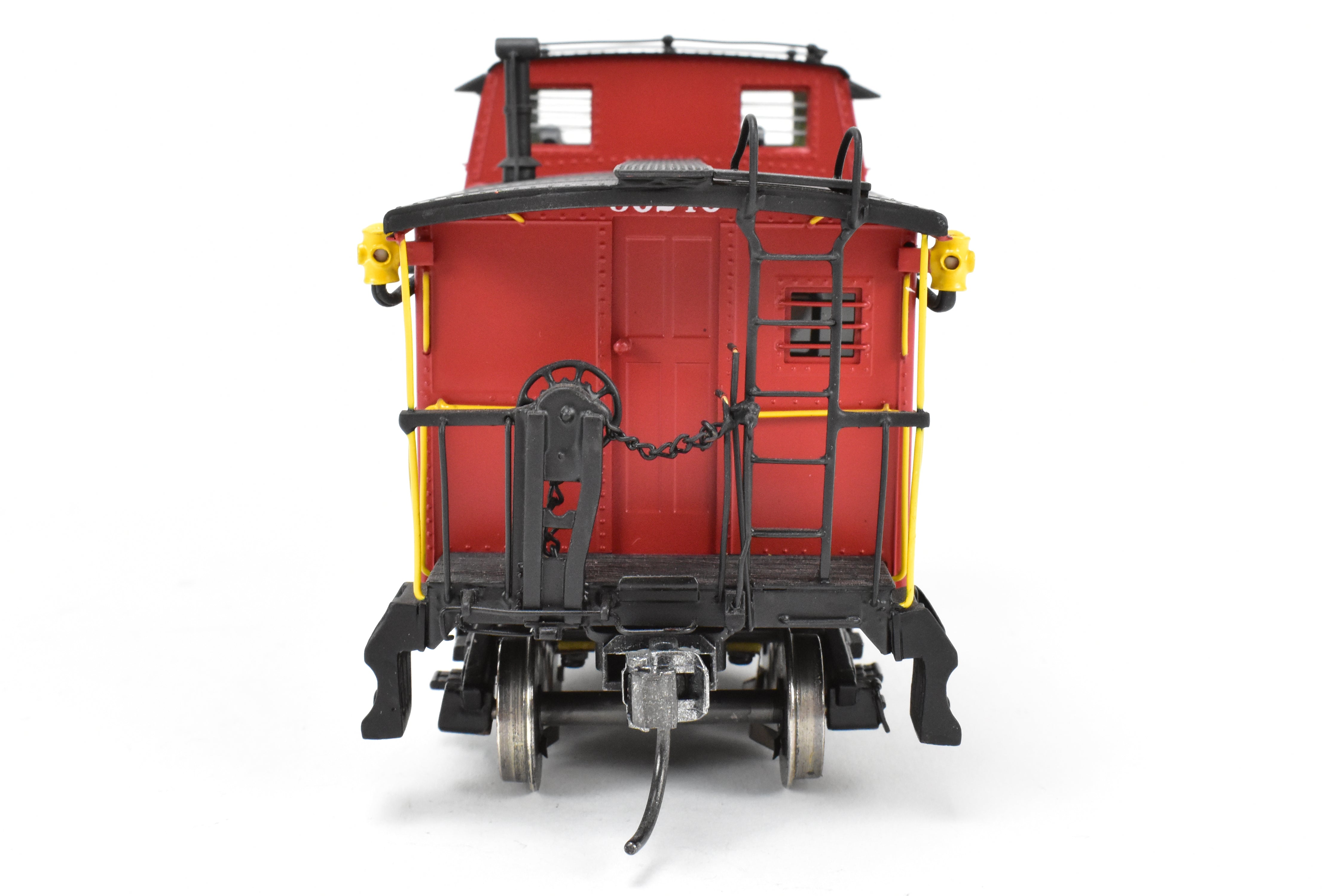 1:48th O Scale Brass Sunset 2-Rail C&O Chesapeake & Ohio Red/Black Steel Caboose #90240