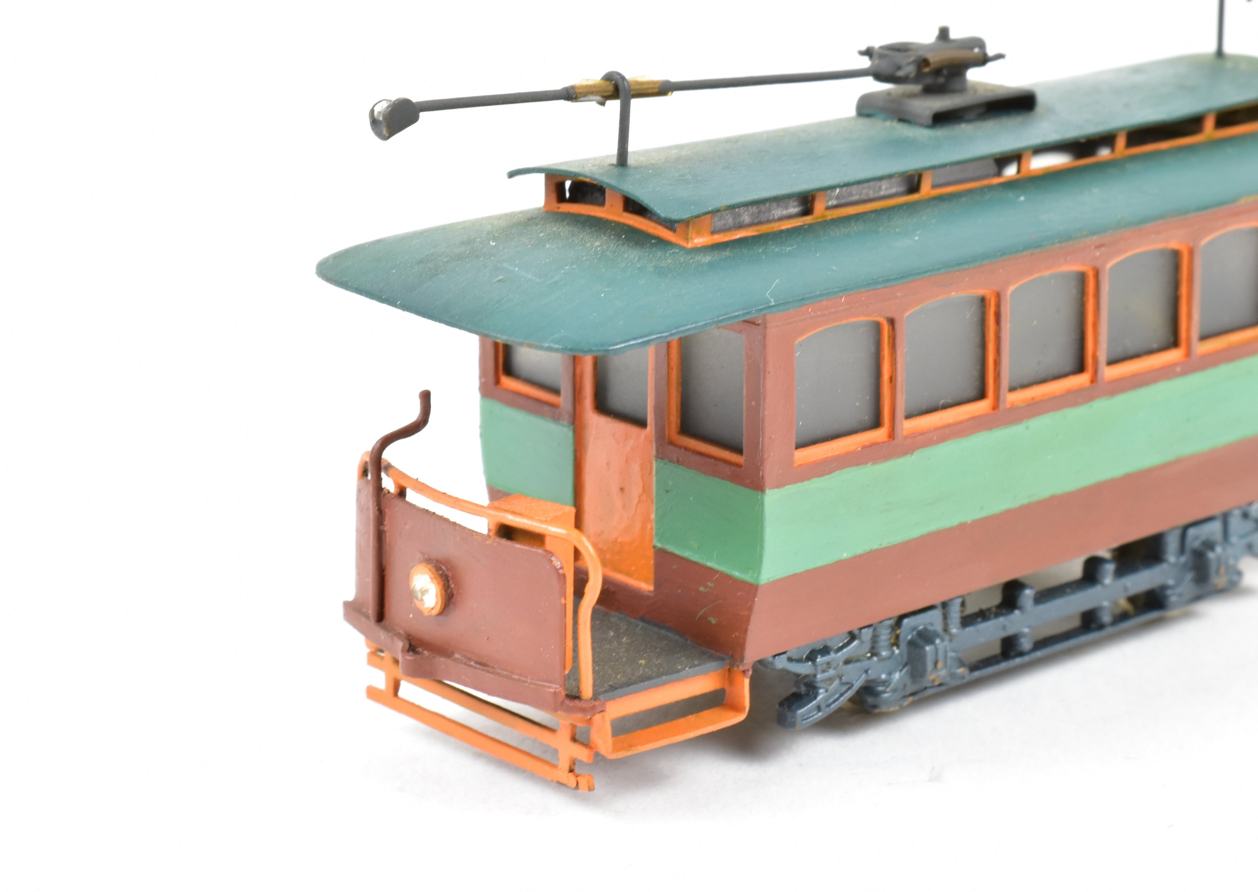 Custom Painted HO Brass Umpco Open End Trolley from 1970s Japan
